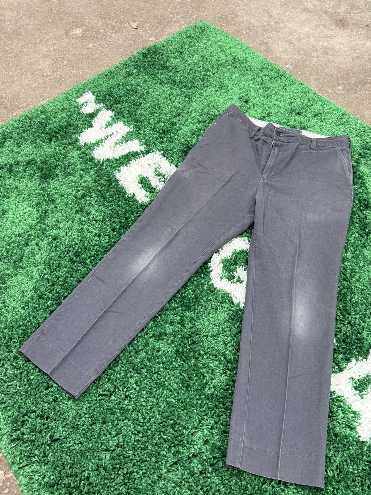 Red Kap × Vintage Vintage Red Kap Grey Work Pants Sz. 34 Faded Knee Patch Size US 34 / EU 50 - 2 Thumbnail
