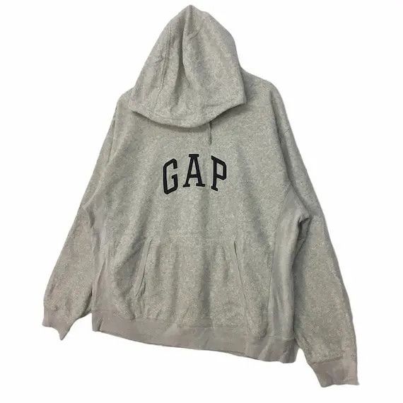 Gap Vtg GAP Fleece Hoodie Sweater Spell Out Pullover Streetwear Size XL / US 12-14 / IT 48-50 - 3 Thumbnail