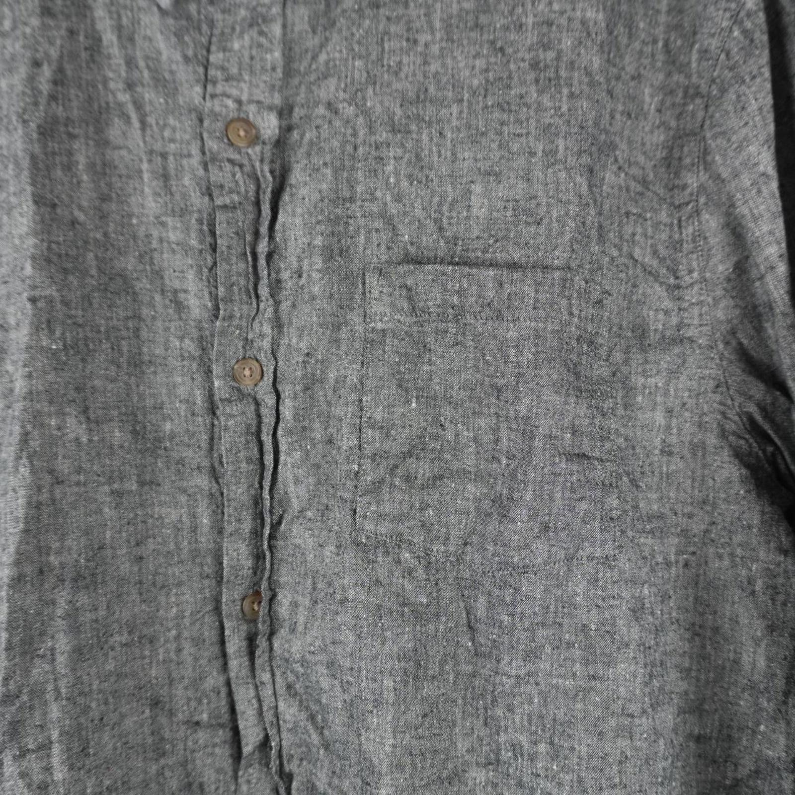 Marine Layer Marine Layer Shirt Men's L Grey Hemp Blend Button Up Size US L / EU 52-54 / 3 - 3 Thumbnail