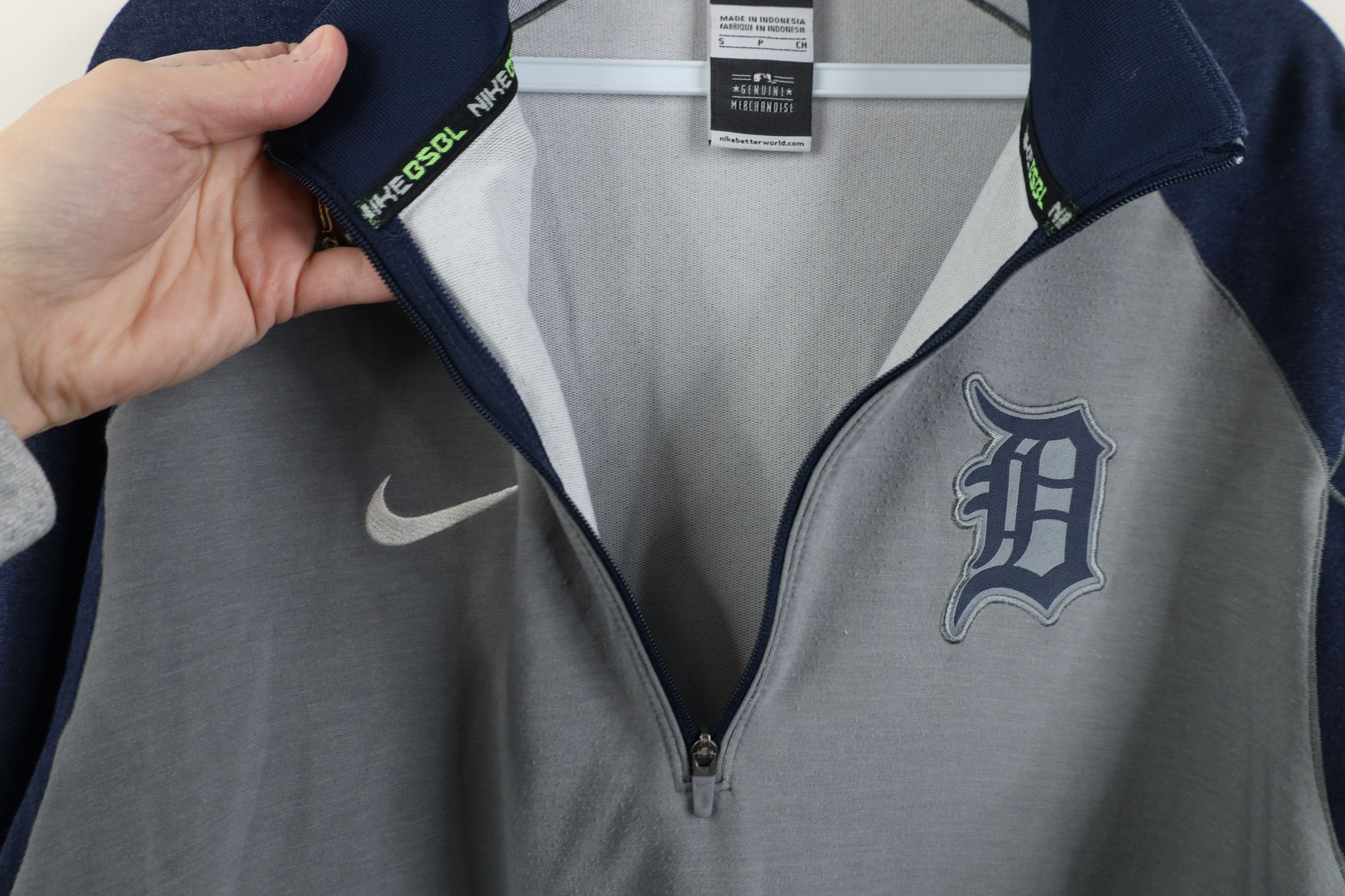 Nike Nike Baseball D Detroit Tigers 1/4 Half Zip Pullover Jacket Size US S / EU 44-46 / 1 - 9 Thumbnail