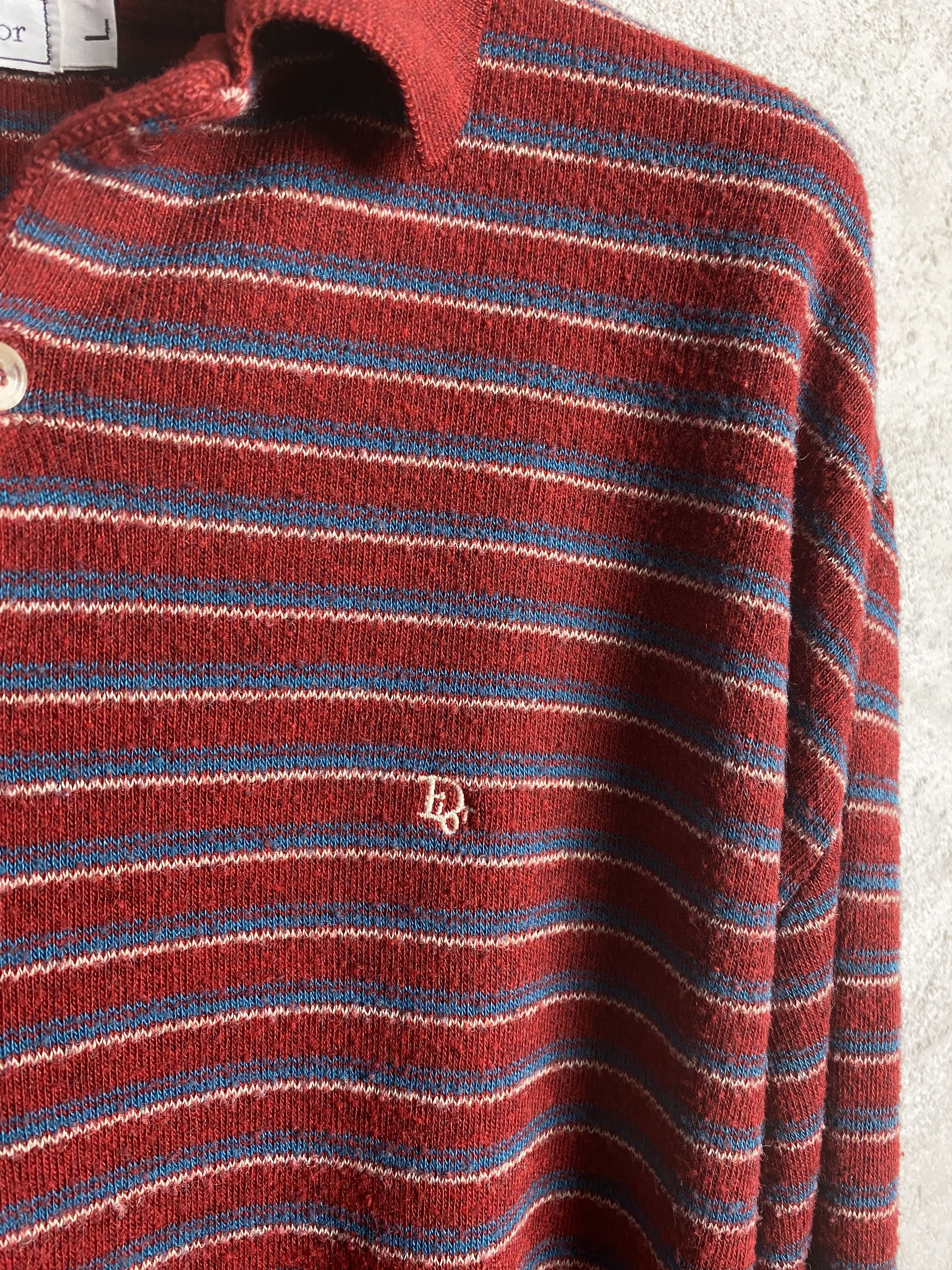 Dior Christian Dior vintage striped sweater knitwear 90s Size US L / EU 52-54 / 3 - 2 Thumbnail