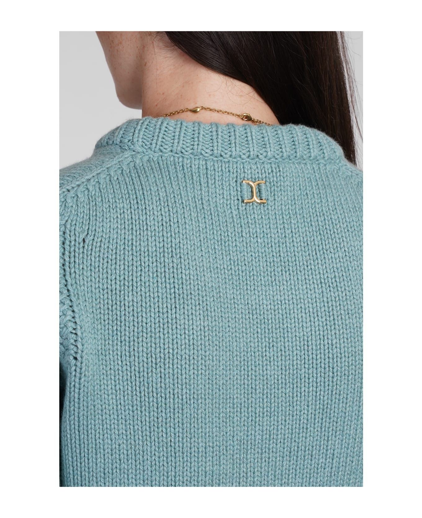 Chloe o1loc1c11025 Cropped Sweater in Aether Blue Size S / US 4 / IT 40 - 5 Thumbnail