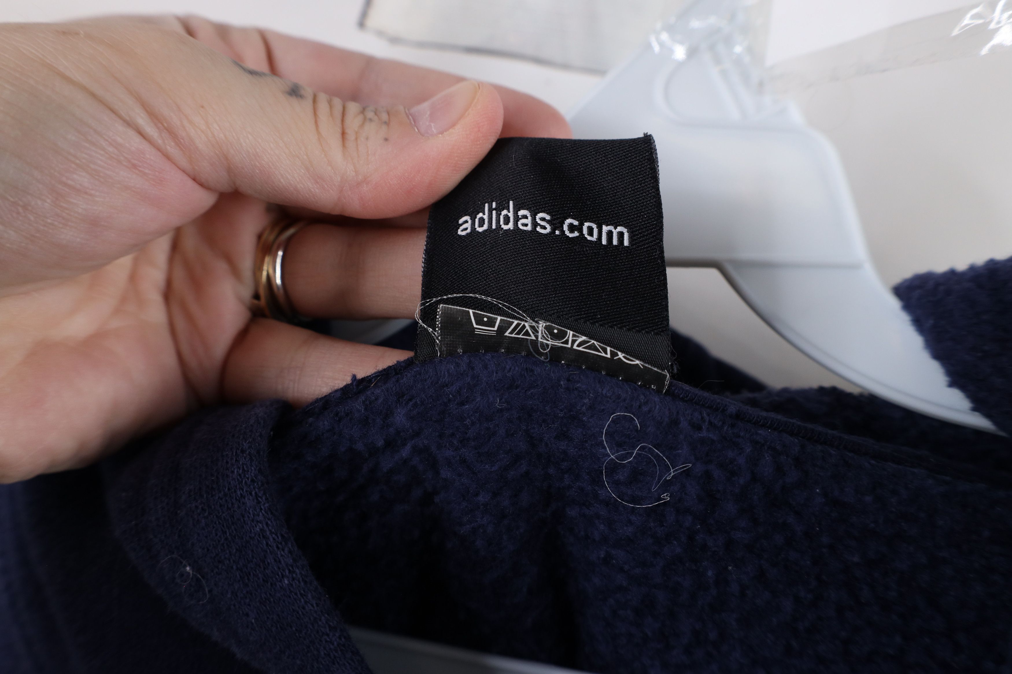Adidas × Vintage Vintage Adidas University of Michigan Football Hoodie Blue Size M / US 6-8 / IT 42-44 - 8 Thumbnail