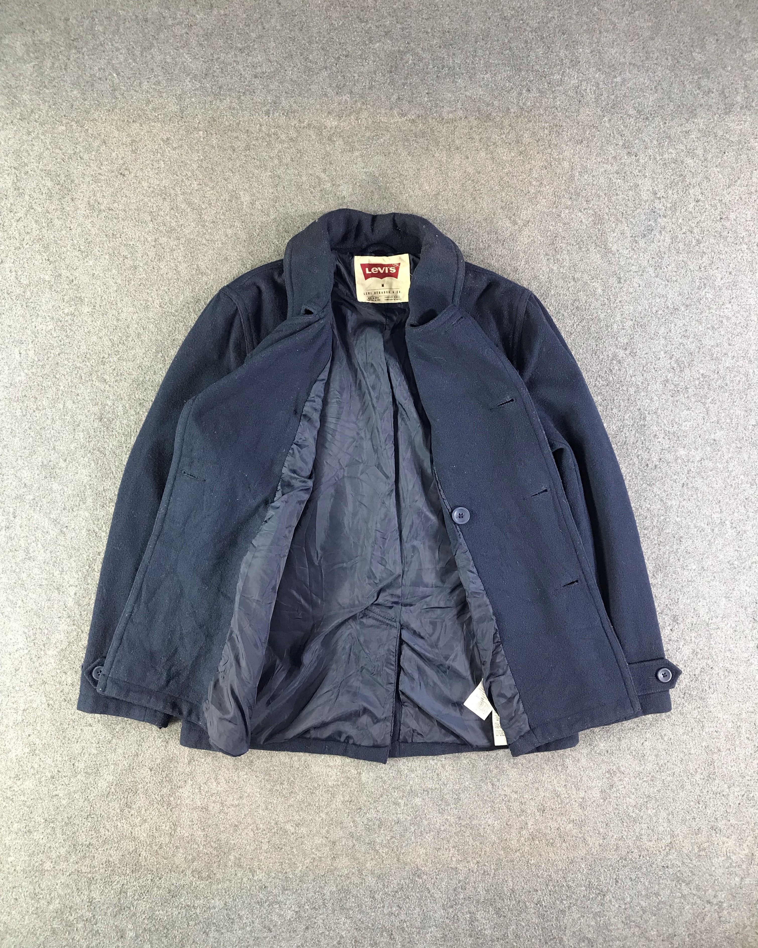 Levi's Levis Button Up Peacoat Jacket JC260 Size US L / EU 52-54 / 3 - 2 Thumbnail