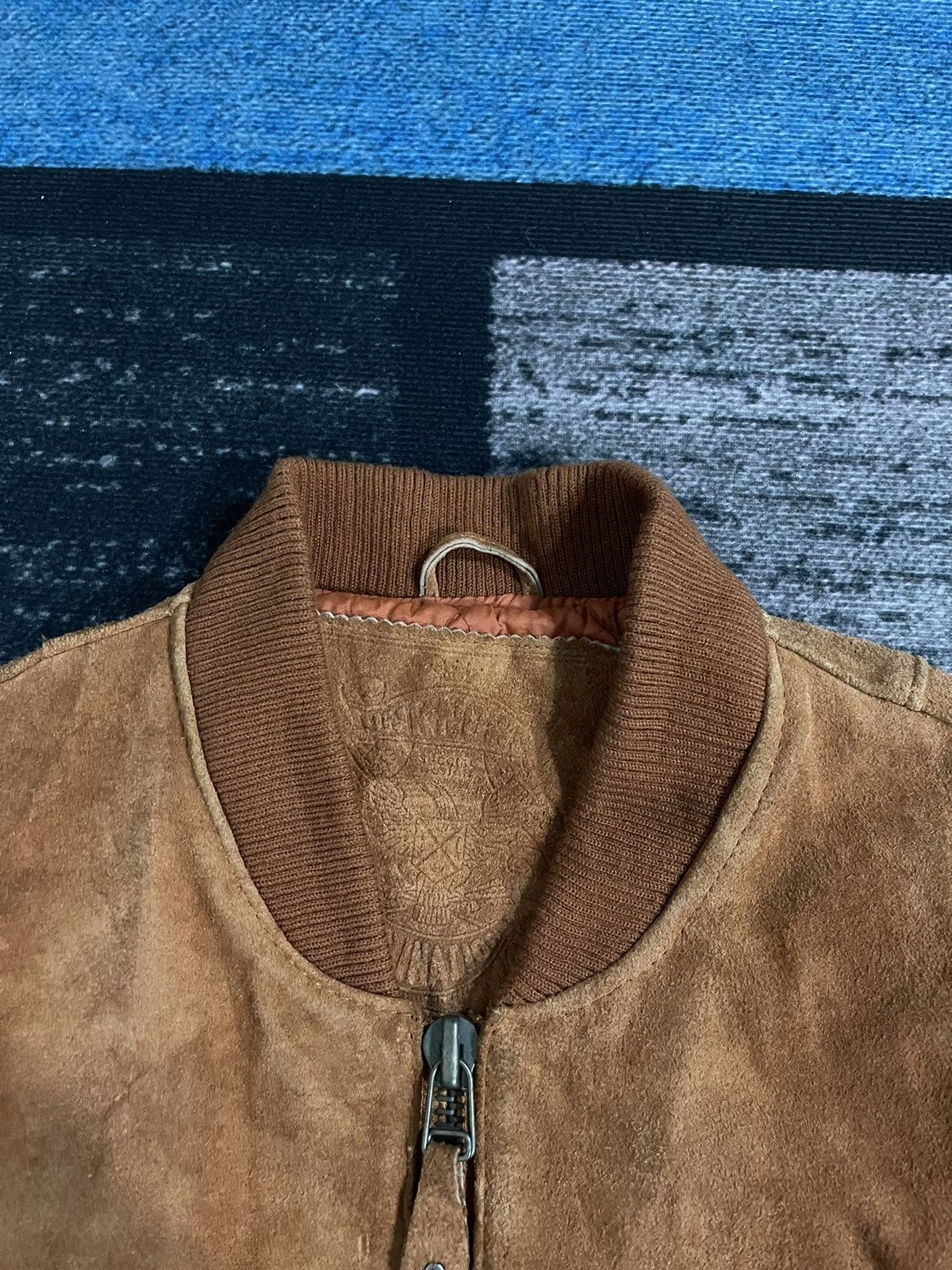 Vintage Vintage Unknown Destination Cow Leather Bomber Jacket Size US XL / EU 56 / 4 - 10 Thumbnail