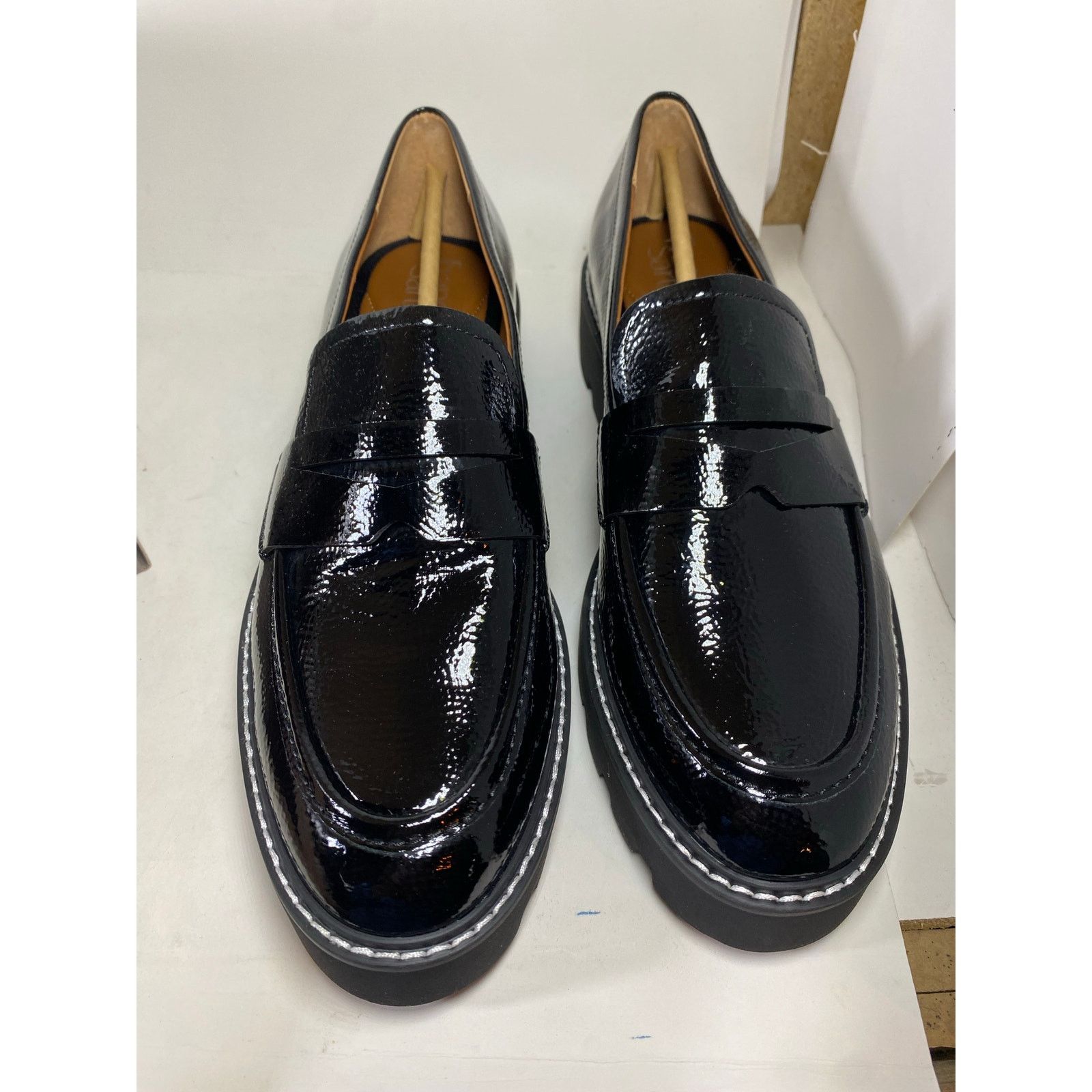Franco Sarto Bazel Black Loafers BRAND NEW 9.5M Women Shoes