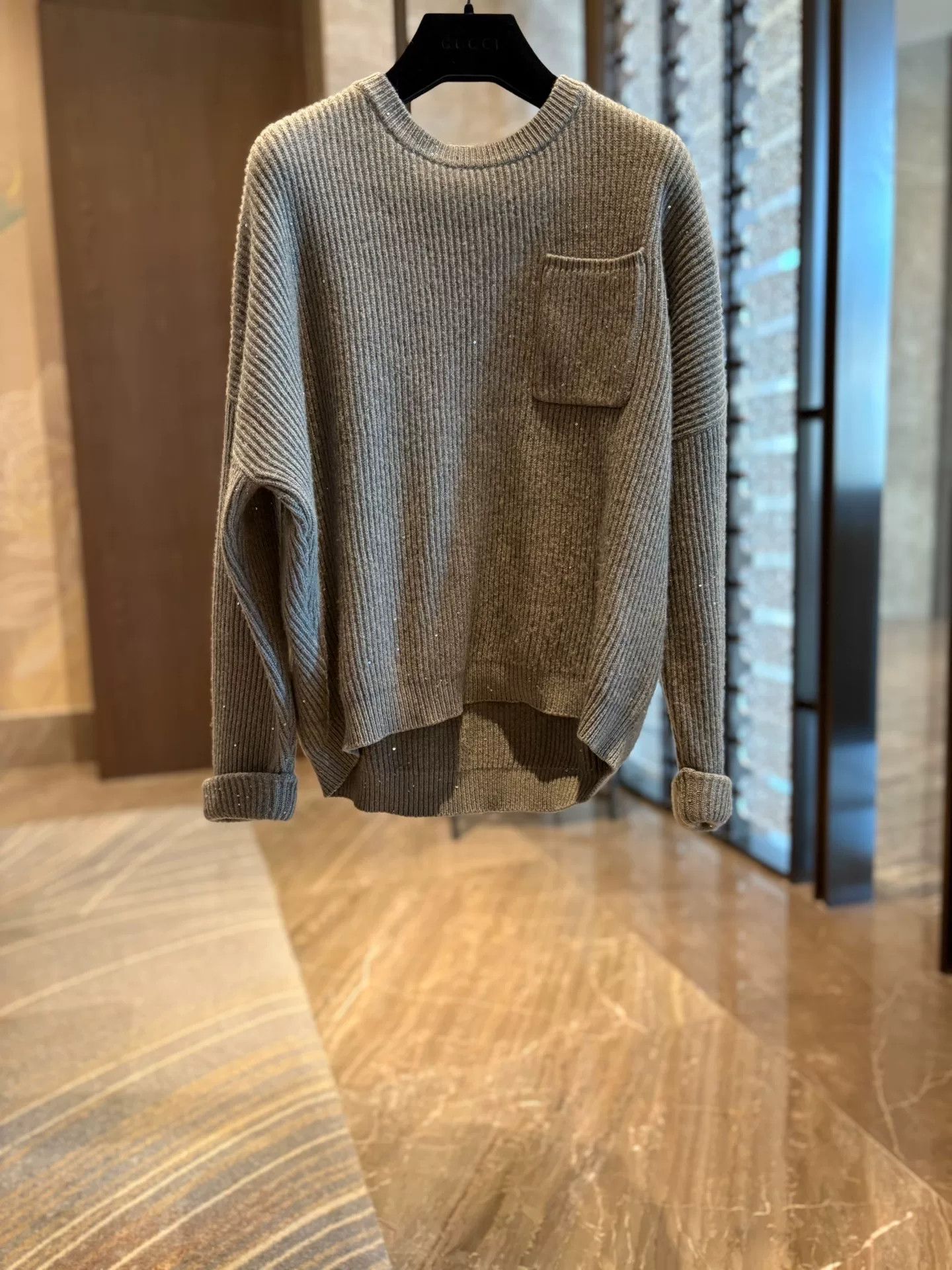 Brunello Cucinelli Brunello Cucinelli Sequin Cashmere Sweater Size US L / EU 52-54 / 3 - 1 Thumbnail