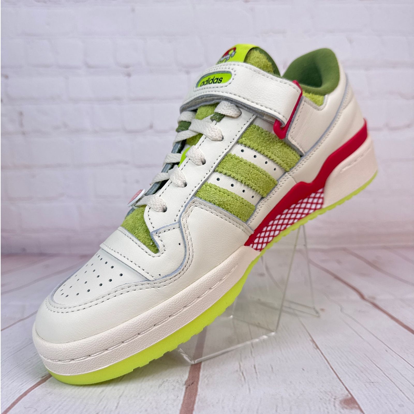 Adidas Adidas Forum Low x The Grinch Cream White Shoes Mens Size 11 Size US 11 / EU 44 - 4 Thumbnail