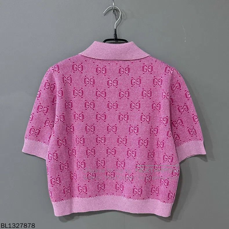 Gucci Gucci Shang Laohua full-print polo knitted short sleeves Size L / US 10 / IT 46 - 5 Thumbnail