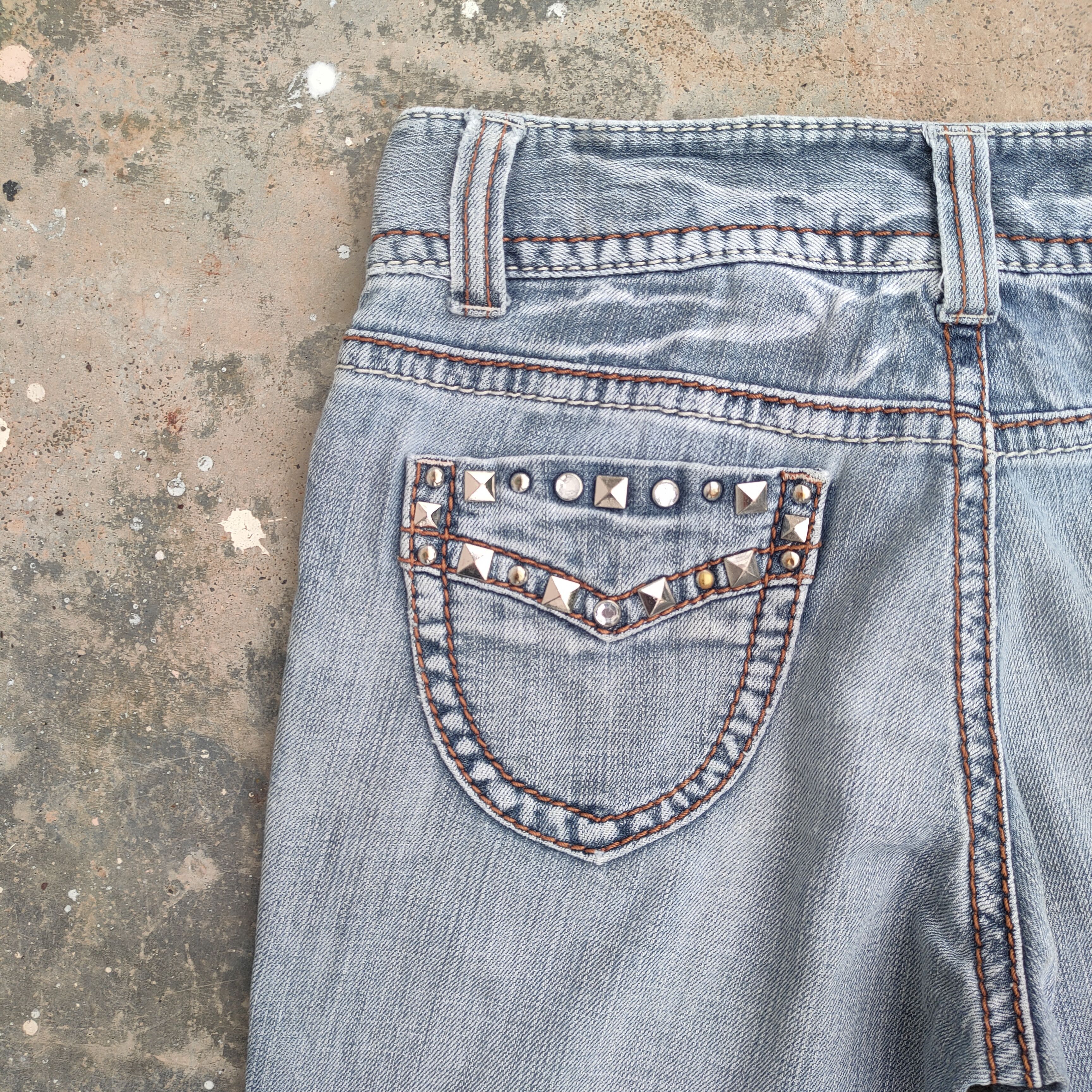 Japanese Brand × Jean VINTAGE THEORIA FLARE FADED RIPPED JEANS DENIM PANTS Size US 29 - 13 Thumbnail