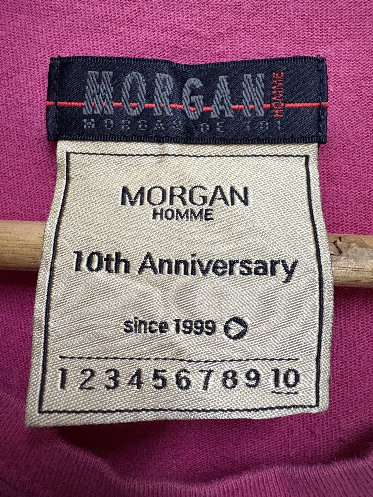 Morgan Homme 2000’s Morgan Homme - 10th Anniversary Pink T-Shirt Size M / US 6-8 / IT 42-44 - 8 Thumbnail