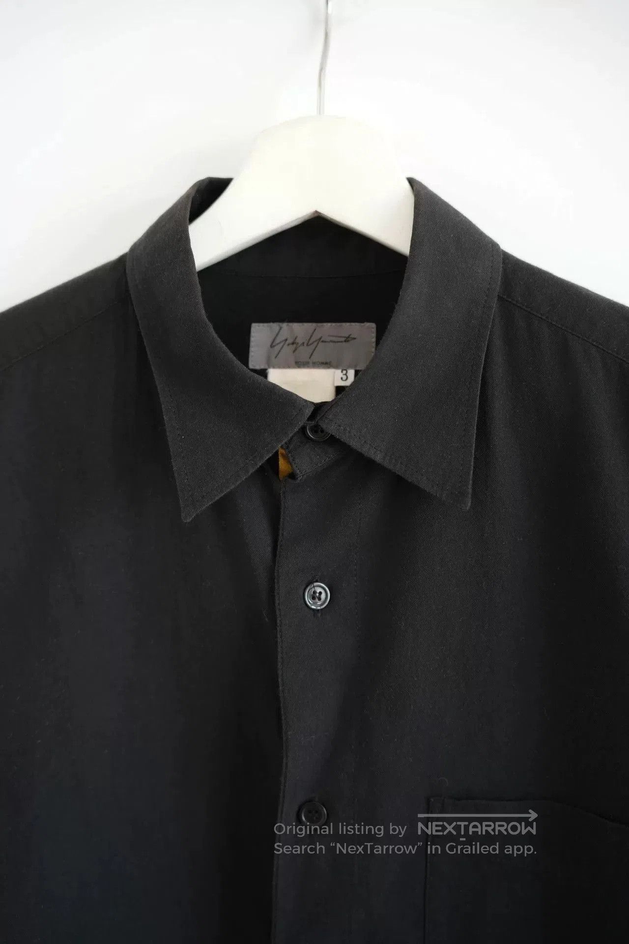 Yohji Yamamoto Yohji Yamamoto Short Sleeve Black Shirt. Size US M / EU 48-50 / 2 - 4 Thumbnail