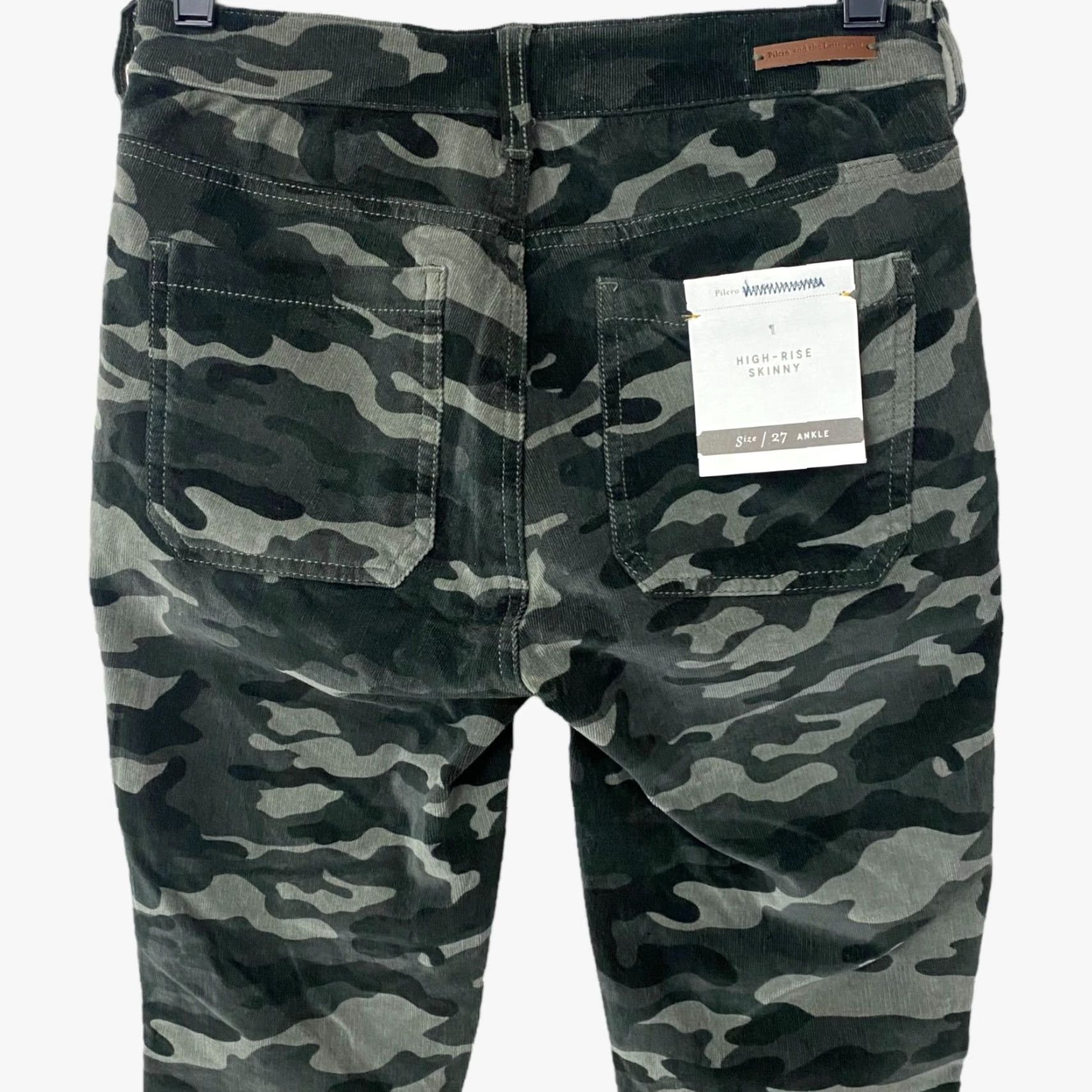 Anthropologie VINTAGE Anthropologie Pilcro Corduroy High-Rise Skinny Ankle Pants Green Camouflage Women's 27 New Size 27" / US 4 / IT 40 - 6 Thumbnail
