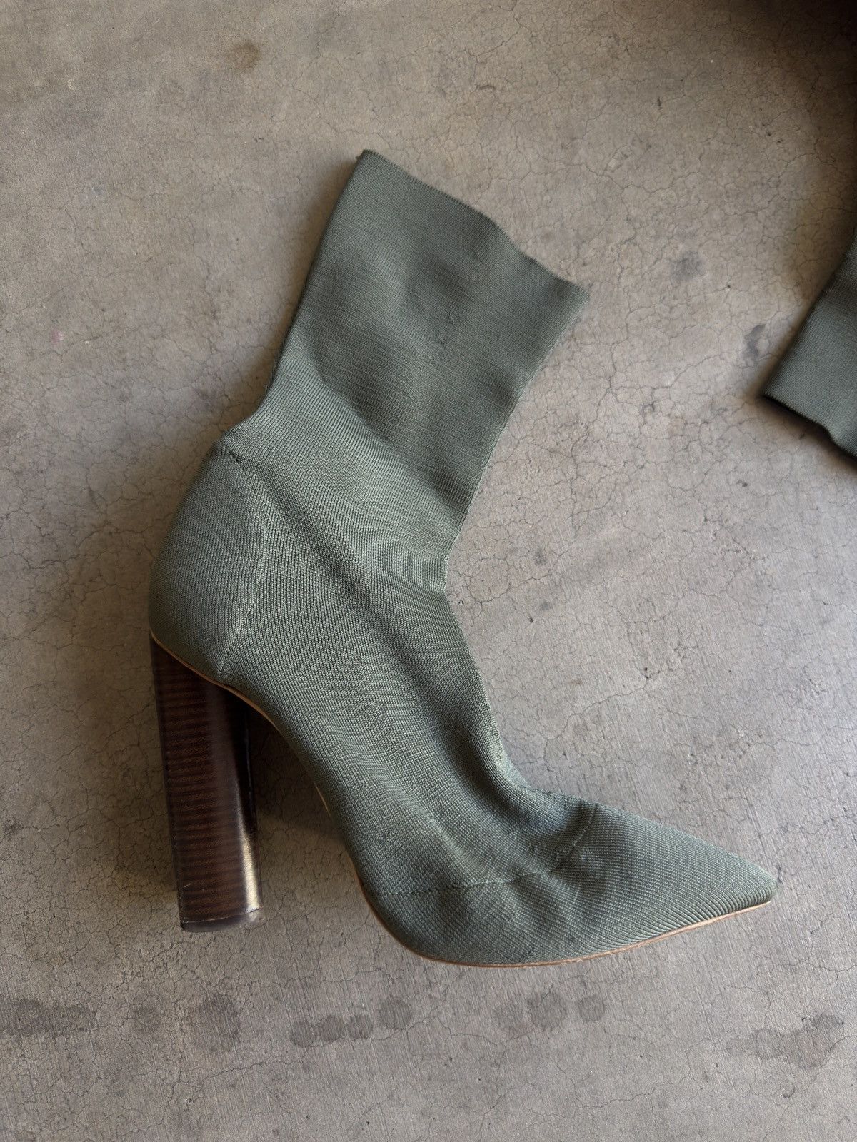 Yeezy Yeezy Season 2 Made in Italy Heeled Knit Sock Bootie $895 Size US 10.5 / IT 40.5 - 3 Thumbnail