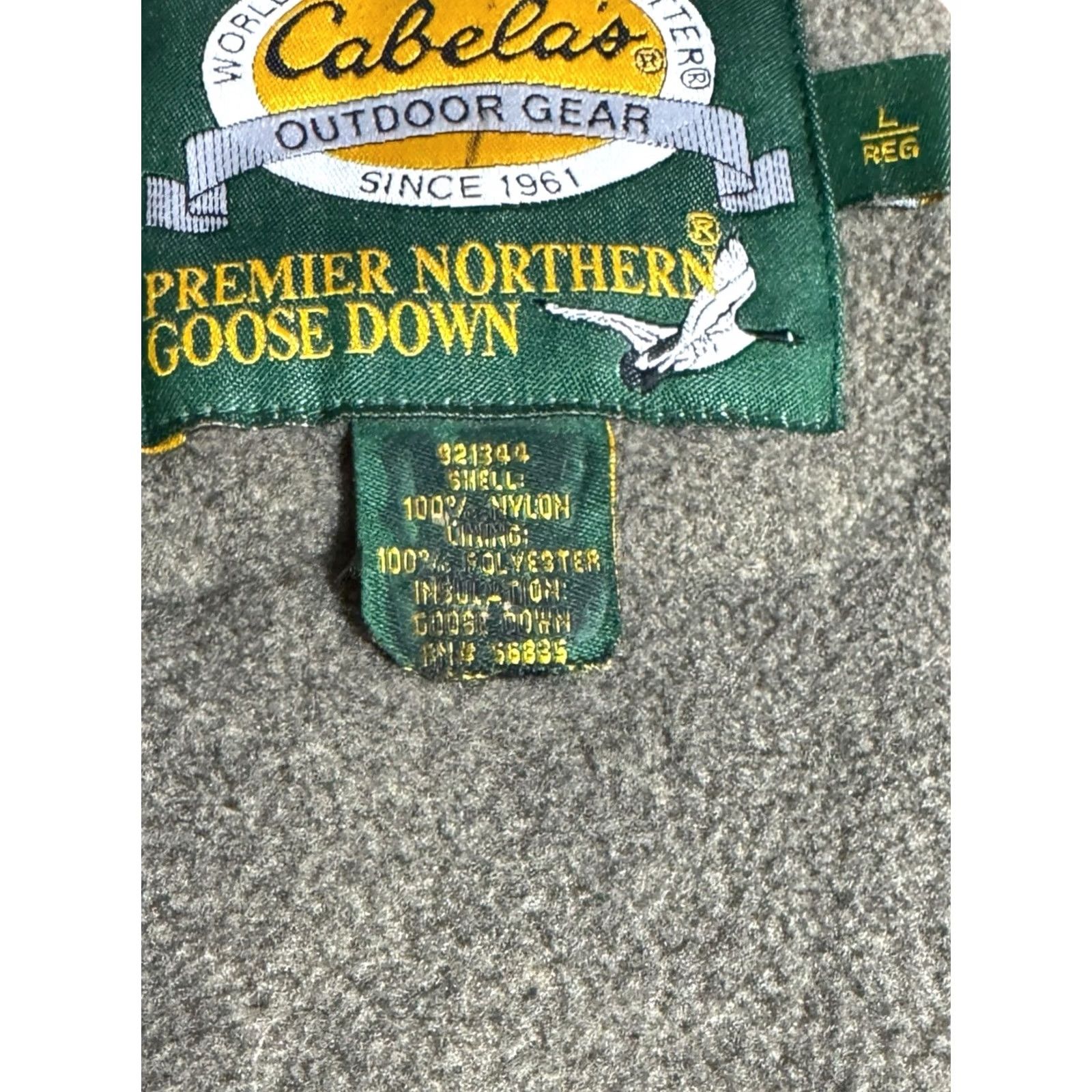 Vintage Cabela’s Men’s Premier Northern Goose Down Puffer Vest Zip Collared Stand-Up Orange L Regular Vest Mens > Size US L / EU 52-54 / 3 - 5 Thumbnail