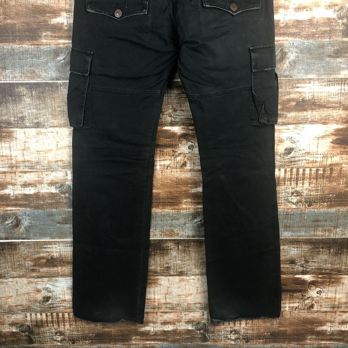 Japanese Brand DL Dominate seditonaries Black Cargo Multipocket Pants #C286 Size US 33 - 14 Thumbnail