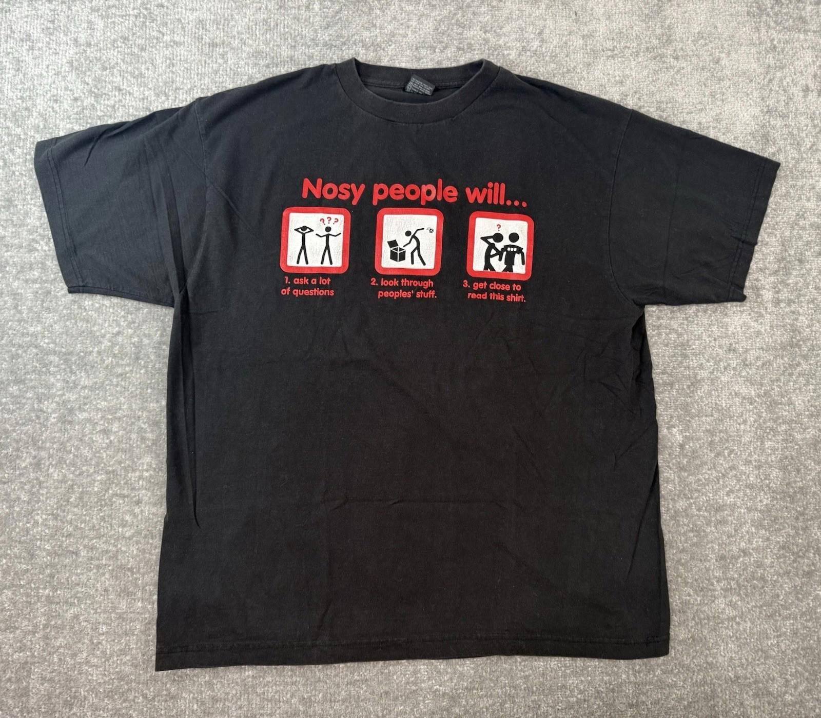 Vintage Vintage 90s Statement Comedy Funny T-Shirt Large XL Size US XL / EU 56 / 4 - 1 Thumbnail
