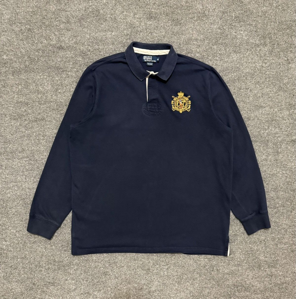 Polo Ralph Lauren Polo Ralph Lauren Crest Rugby Shirt Navy XL Size US XL / EU 56 / 4 - 1 Thumbnail