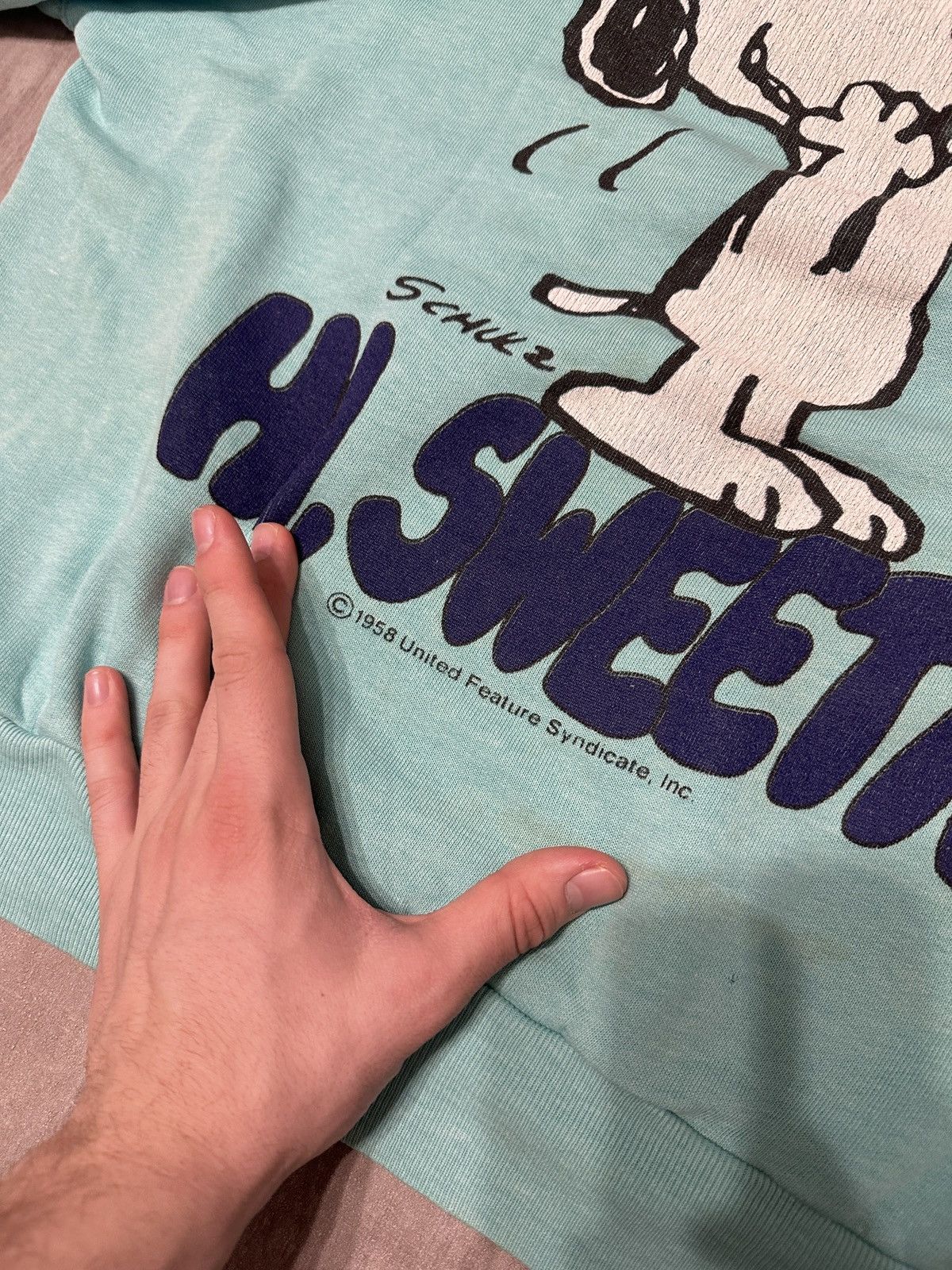 Vintage Vintage Snoopy 1958 Sweatshirt Size US L / EU 52-54 / 3 - 2 Thumbnail