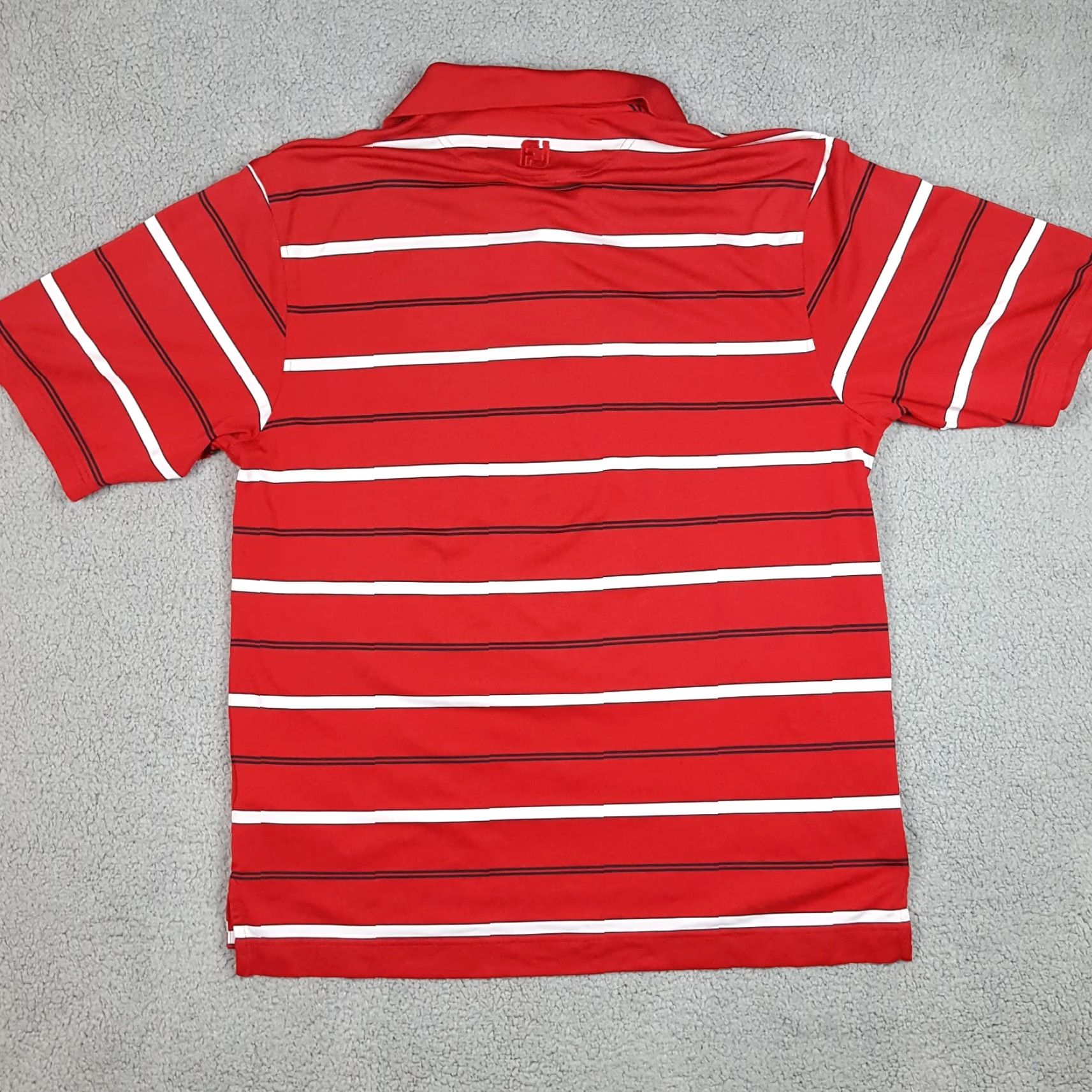 Footjoy VINTAGE FootJoy Camelback Golf Club Red Striped Mens Size XL Button Collar Polo Shirt FJ Size US XL / EU 56 / 4 - 4 Thumbnail
