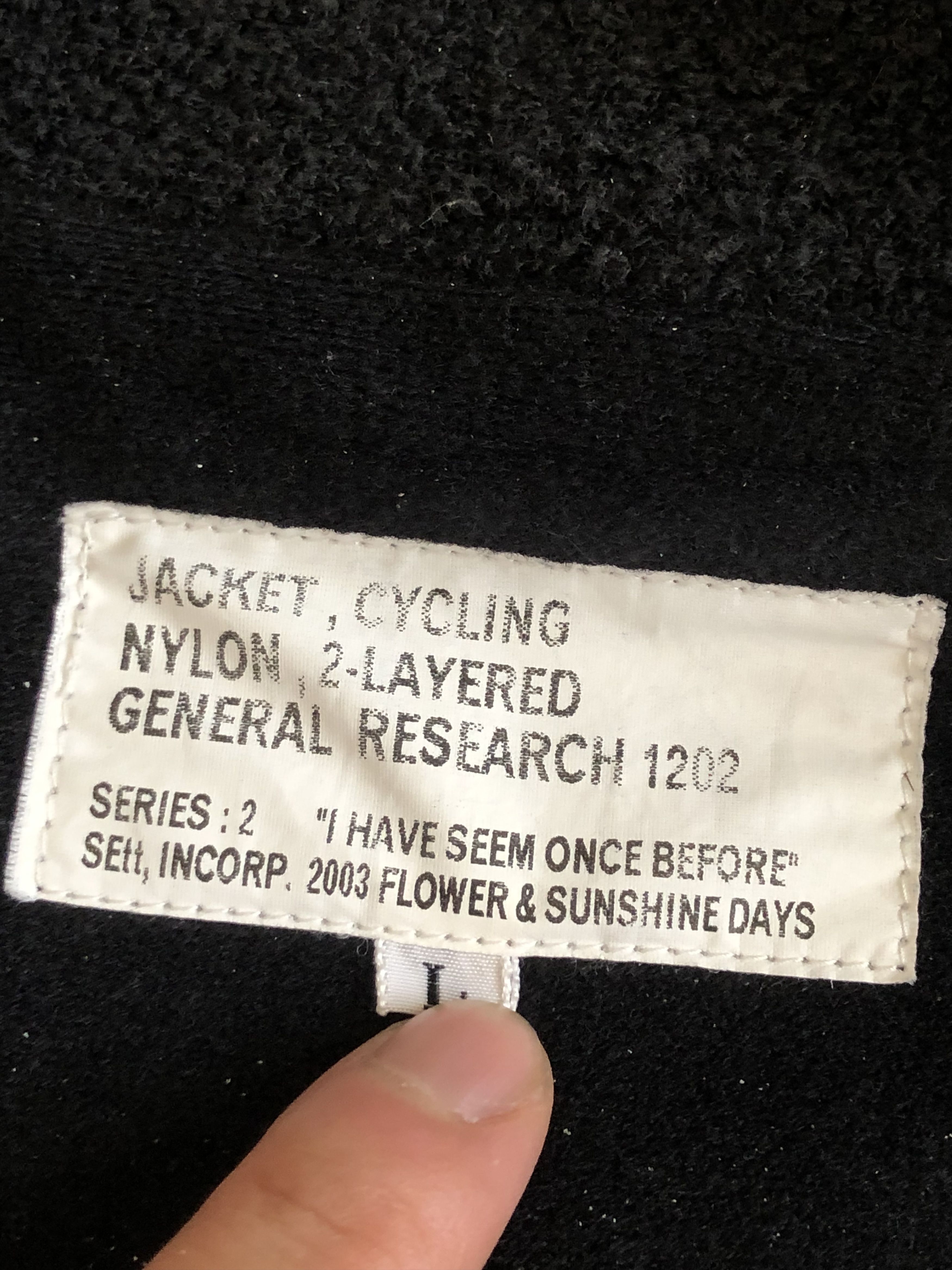 General Research RARE🔥SS2003 CYCLING 2-LAYER NYLON JACKET DISTRESS Size US L / EU 52-54 / 3 - 16 Thumbnail