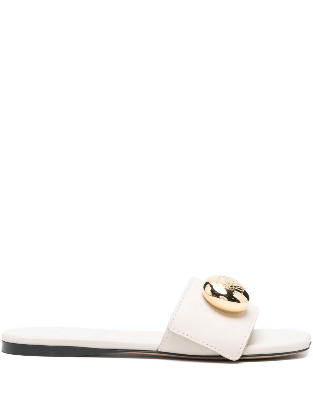 Loewe PEBBLE LEATHER SLIDES Size US 11 / IT 41 - 1 Thumbnail