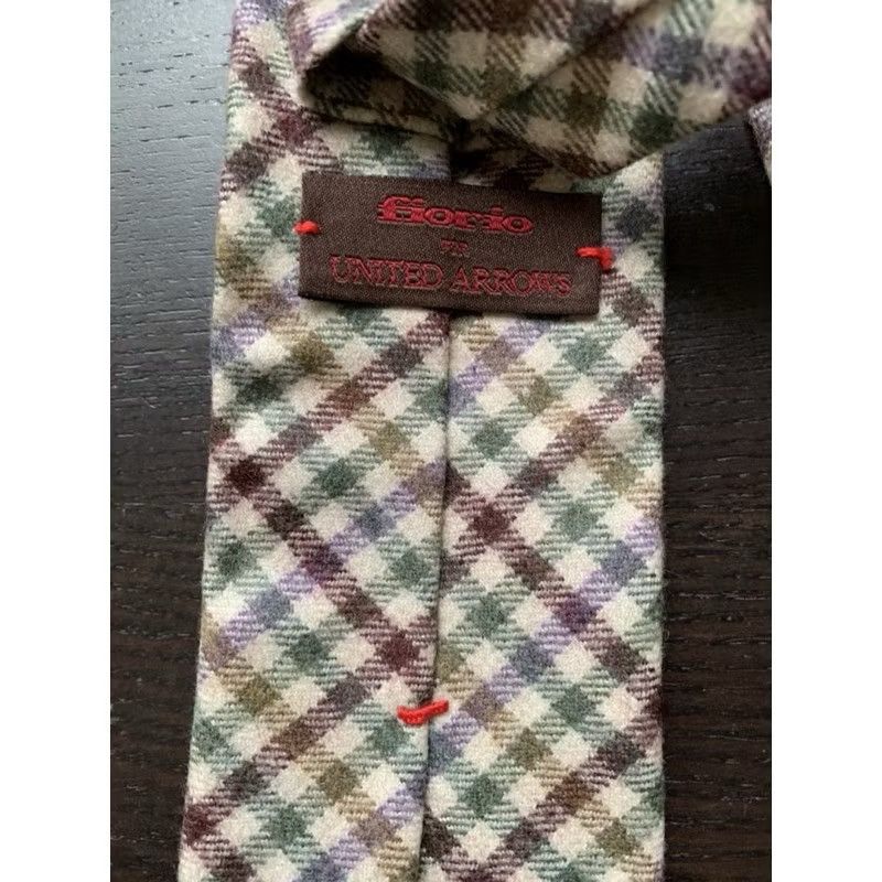 United Arrows Brand New 🇯🇵 United Arrows x 🇮🇹 Fiorio Wool Printed Necktie Size ONE SIZE - 2 Thumbnail