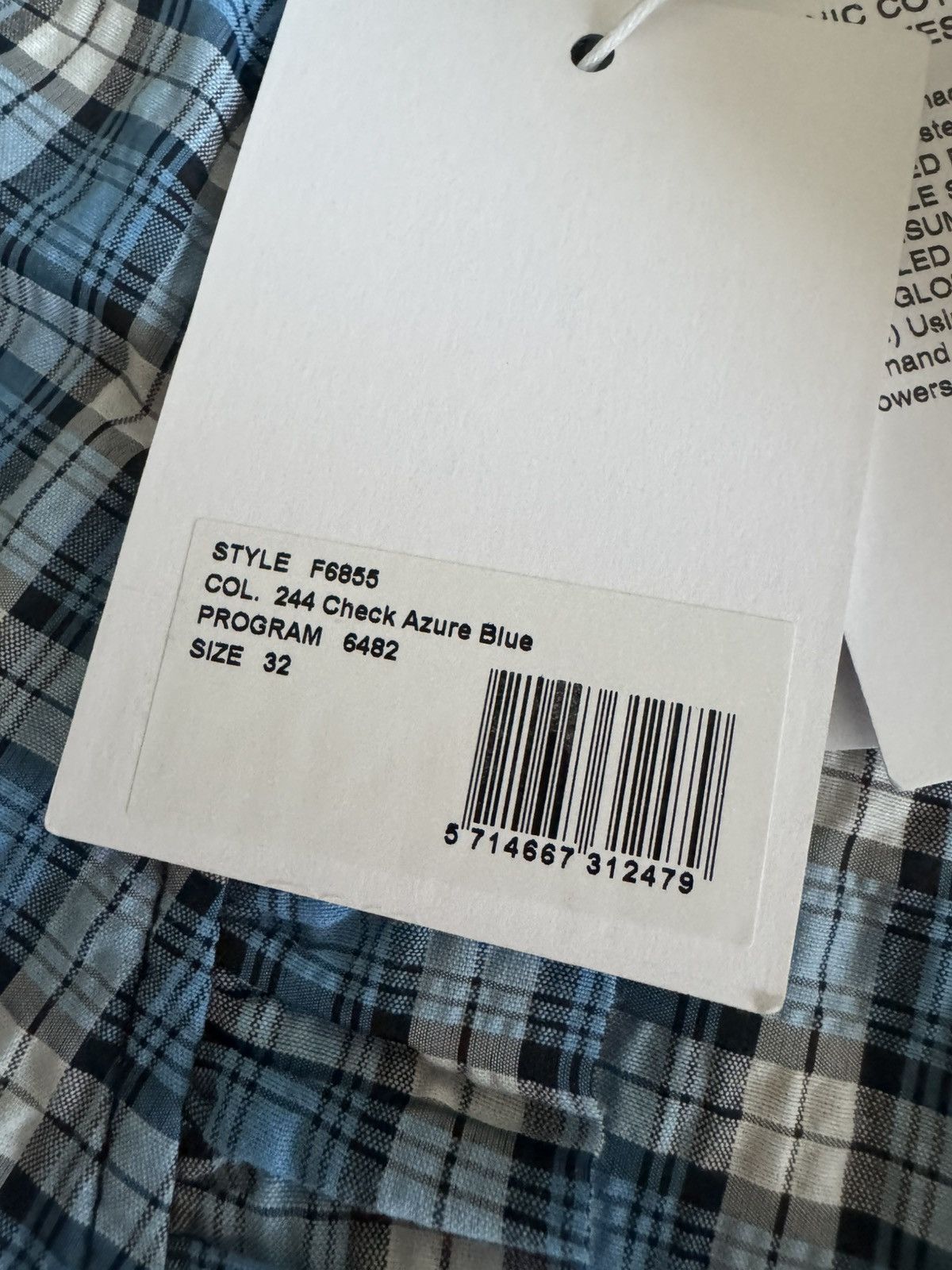 Ganni Ganni Seersucker Check Wrap Mini Dress in Azure Blue Size XS / US 0-2 / IT 36-38 - 6 Thumbnail