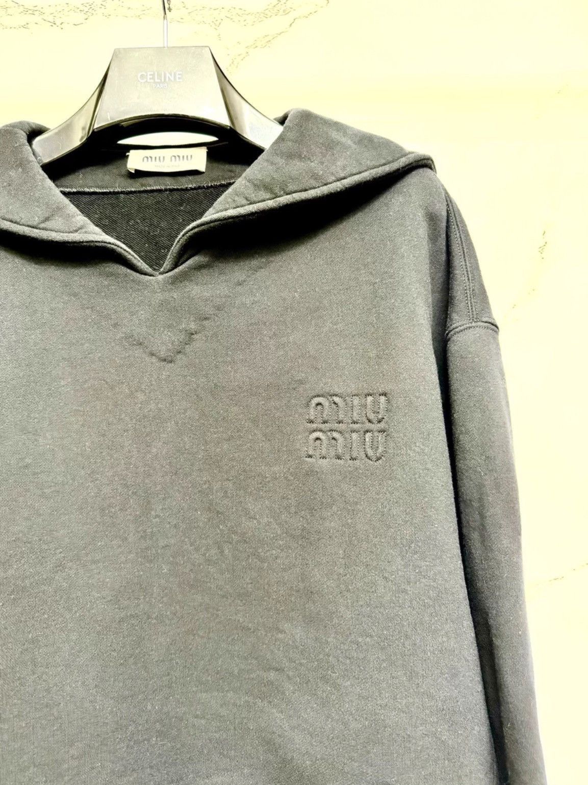 Miu Miu Miu Miu 24SS Logo Pattern Hoodie-2505 Size US M / EU 48-50 / 2 - 2 Thumbnail