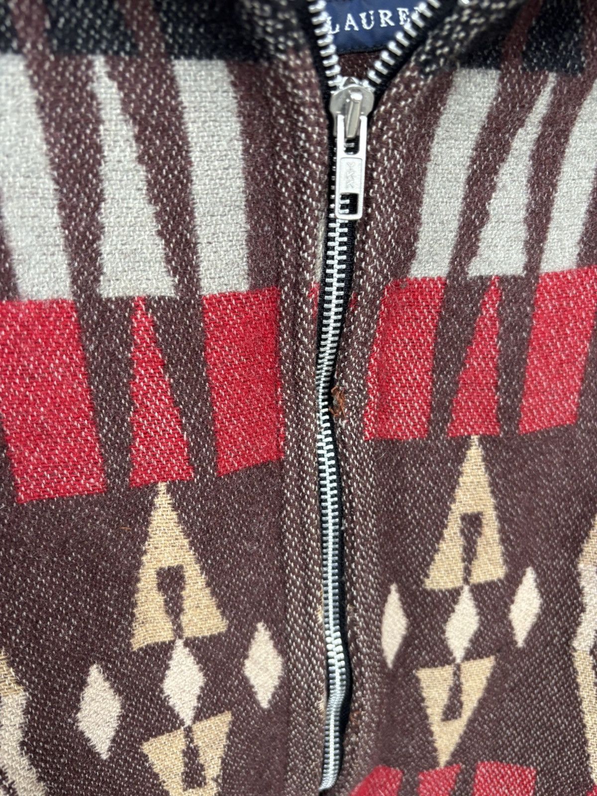 Ralph Lauren Vintage Ralph Lauren Aztec Wool Hooded Jacket Size US L / EU 52-54 / 3 - 20 Thumbnail