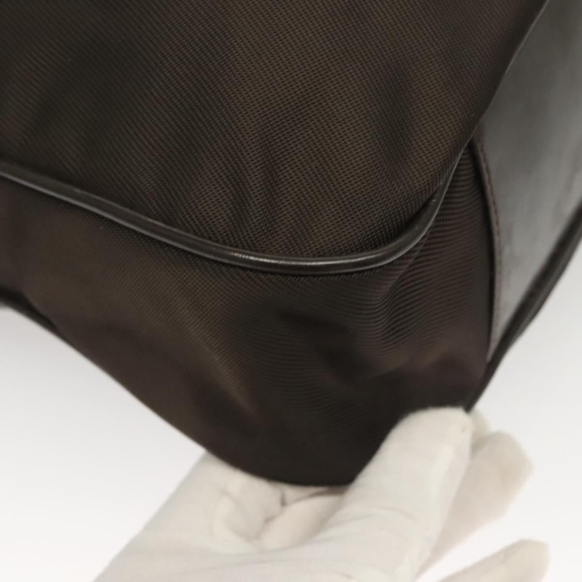 Gucci GUCCI Bamboo Hand Bag Nylon Brown Silver 001 1553 001 1553 Size ONE SIZE - 13 Thumbnail