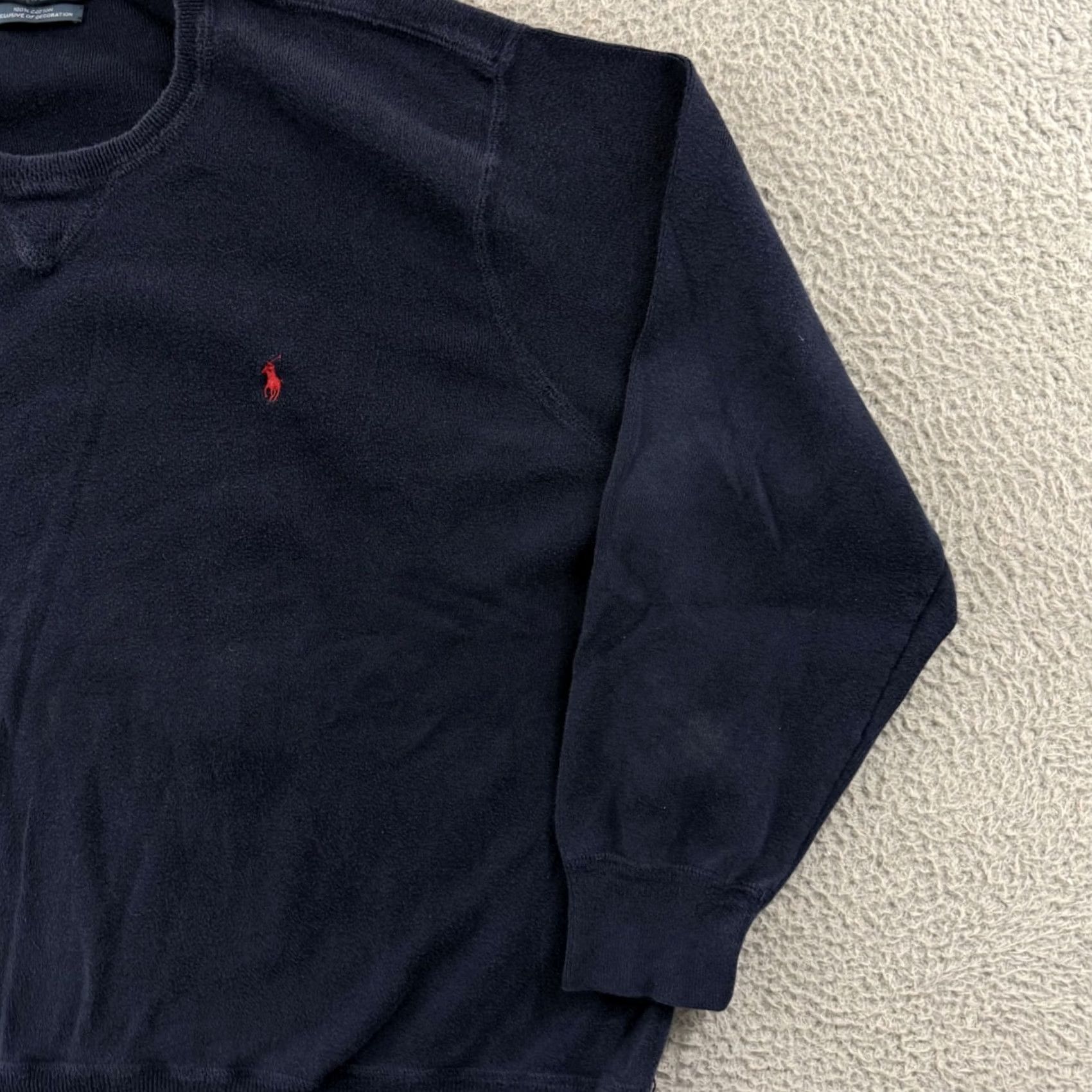 Polo Ralph Lauren VINTAGE Polo Ralph Lauren Sweater Mens 4XB Big Blue Crewneck Knit Preppy Outdoor Size US XXL / EU 58 / 5 - 5 Thumbnail