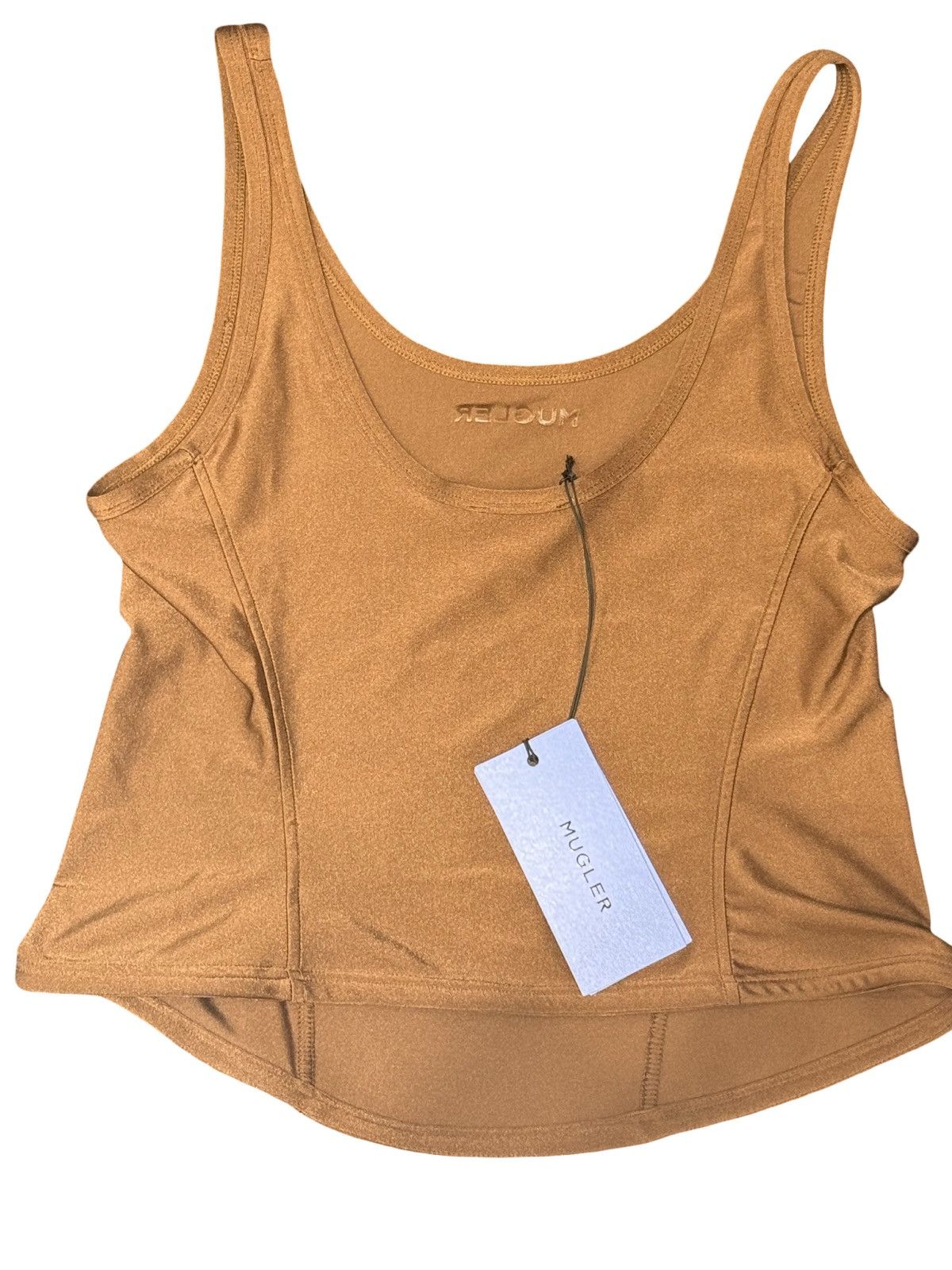 Mugler Mugler Brown Corseted Tank Top Size S / US 4 / IT 40 - 4 Thumbnail