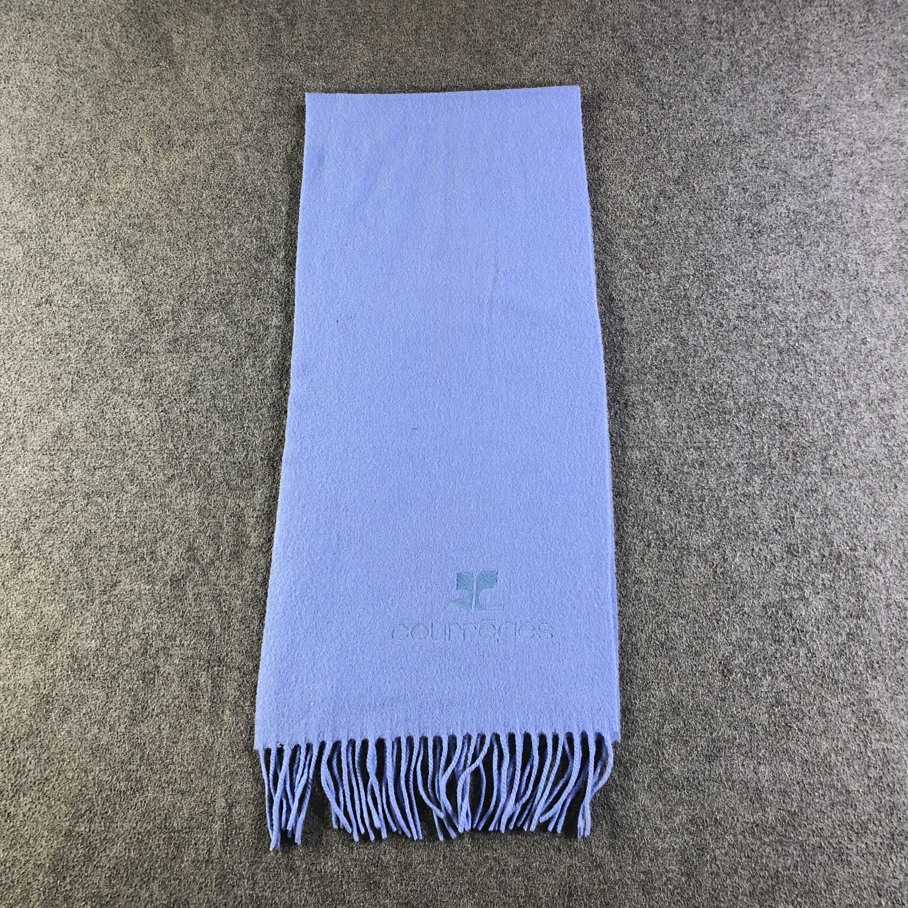 Courreges Courreges Wool Scarf Muffler Neckwear V2787 Size ONE SIZE - 2 Thumbnail
