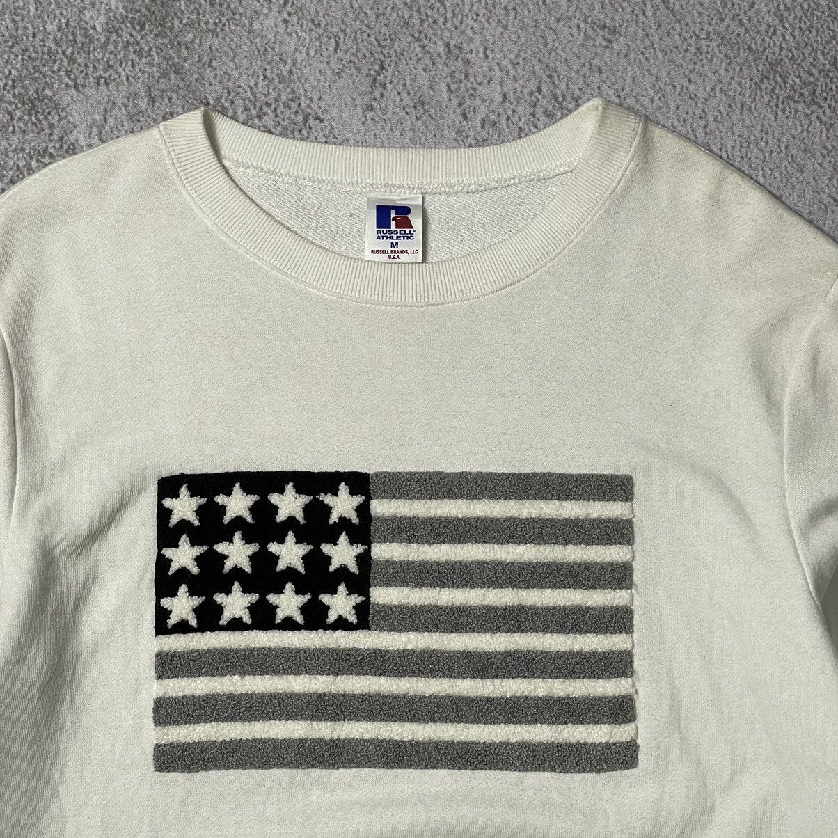 Russell Athletic × Vintage Russell Athletic america flag sweatshirt Size US M / EU 48-50 / 2 - 2 Thumbnail