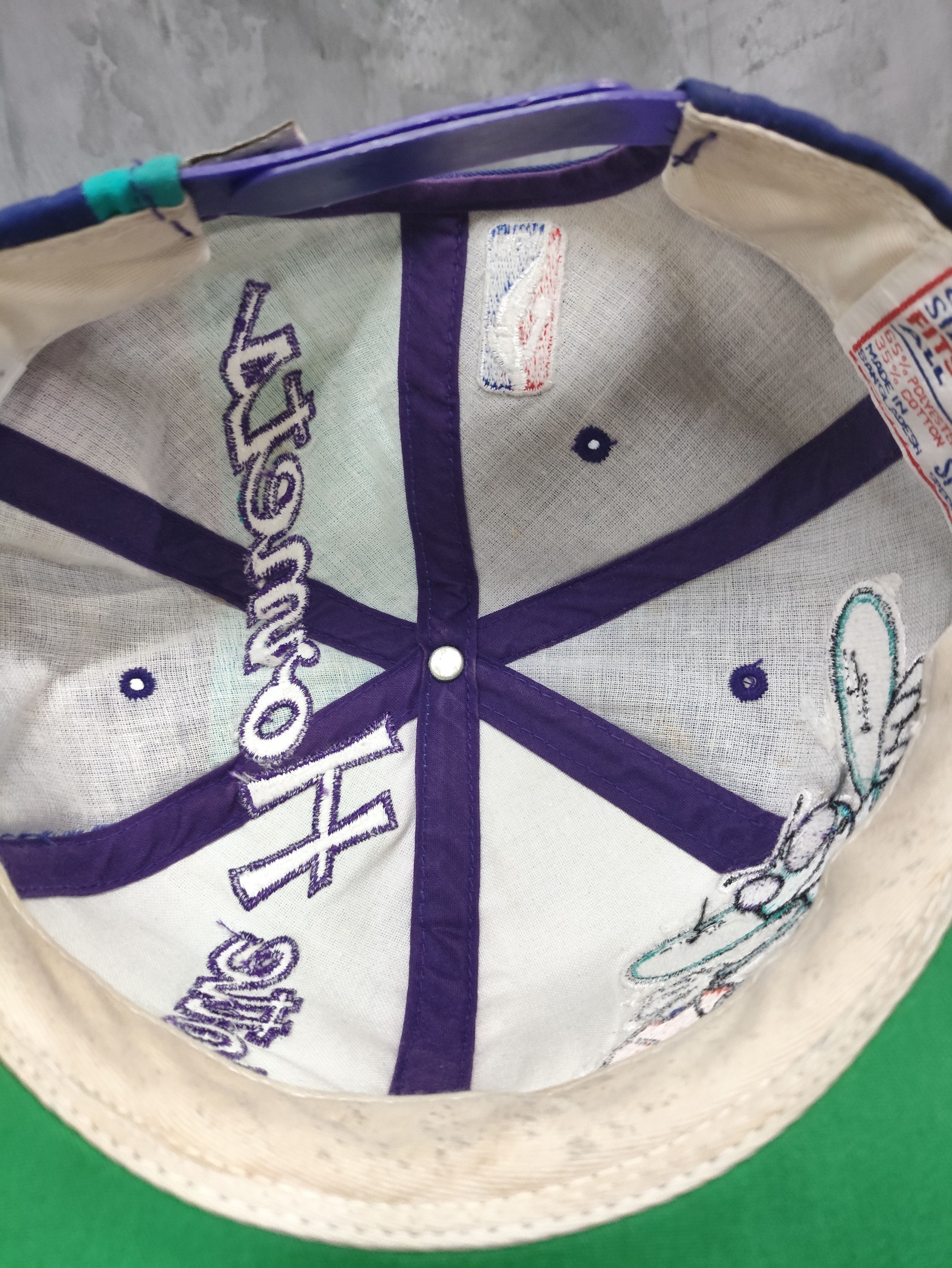 Sports Specialties Vintage Charlotte Hornets 90's Official NBA Big Logo Cap Size ONE SIZE - 7 Thumbnail