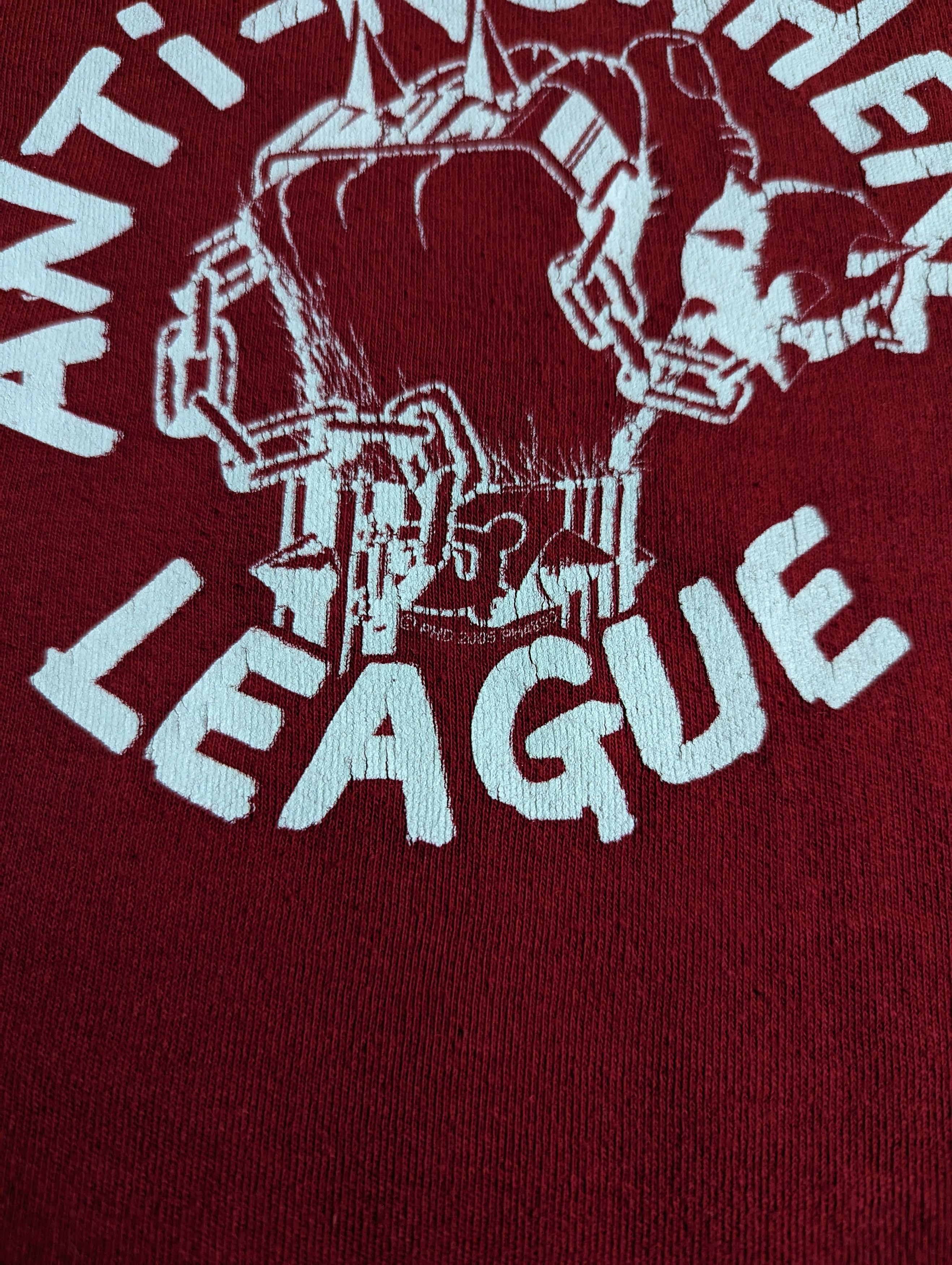 Vintage Rare! 2005 Anti-Nowhere League Mace Logo T Shirt Top Size M / US 6-8 / IT 42-44 - 3 Thumbnail