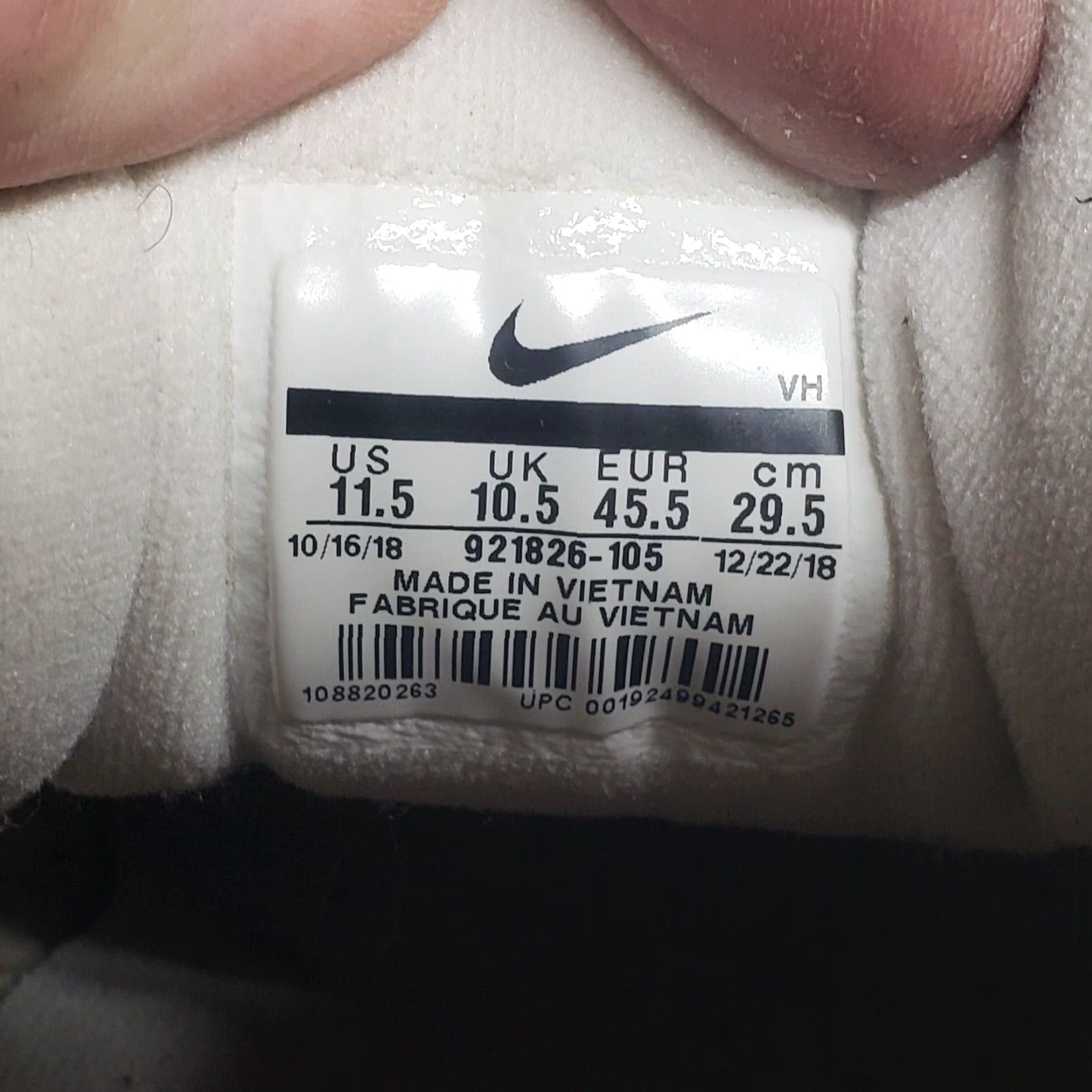 Nike Nike Air Max 97 Running Shoes Men's Size 11.5 White Reflective Silver Athletic Sneakers Size US 11.5 / EU 44-45 - 7 Thumbnail