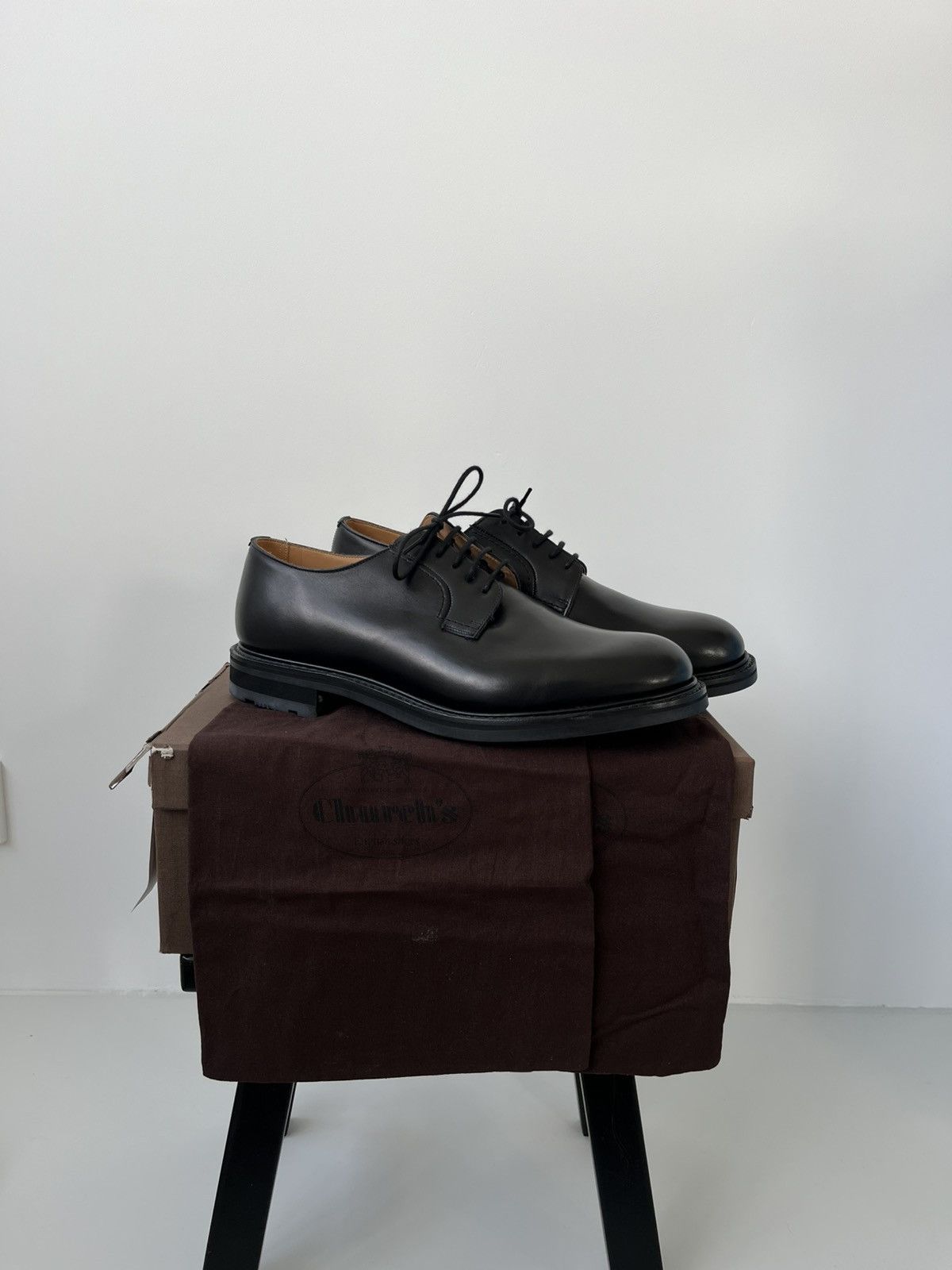 Church's Woodbridhe/shannon black leather derby Size US 10 / EU 43 - 1 Thumbnail