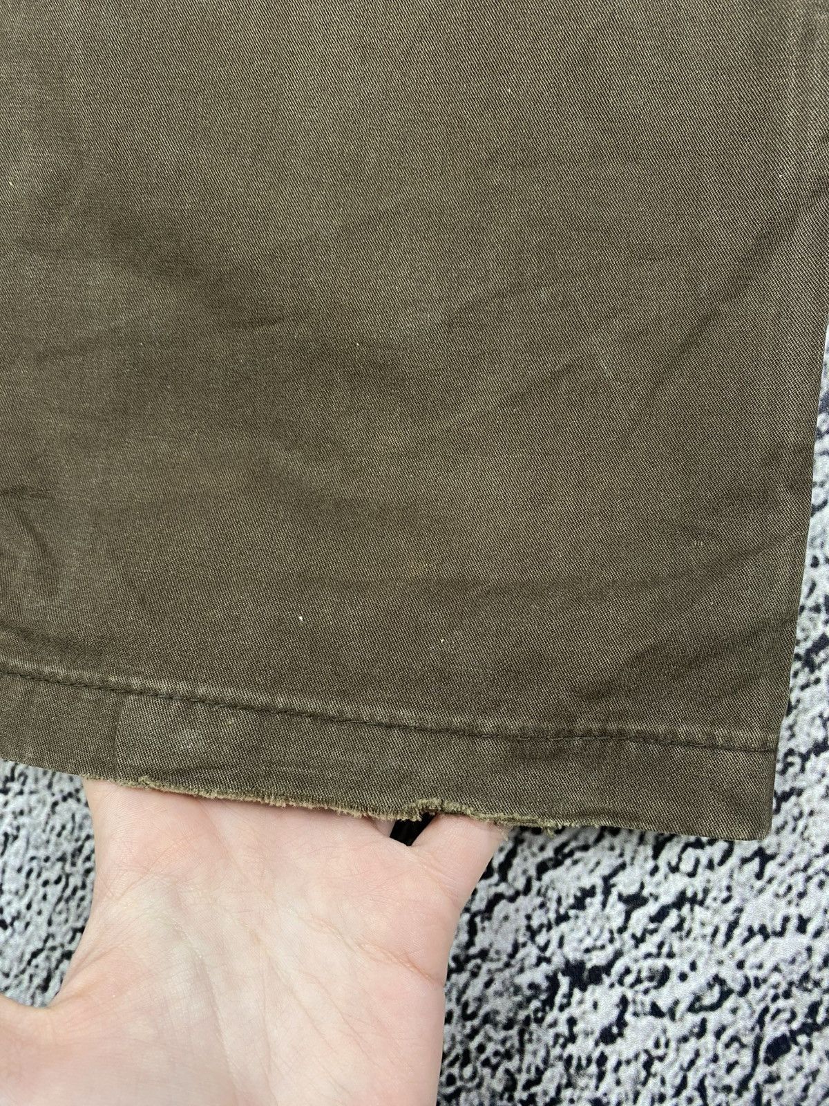 Japanese Brand Vintage Y2K cargo faded wide low rise pants 00s streetwear Size 30" / US 8 / IT 44 - 8 Thumbnail