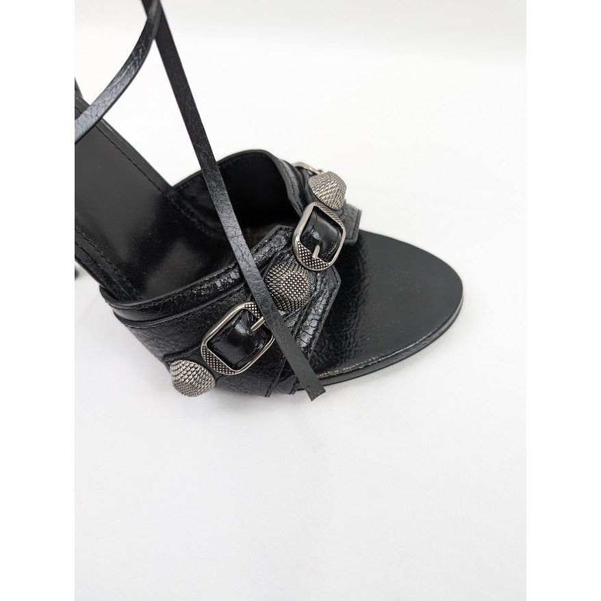 Balenciaga o1rshd1 Arena ABS Cagole Sandal H110 in Black/Aged Nikel Size US 7 / IT 37 - 4 Thumbnail