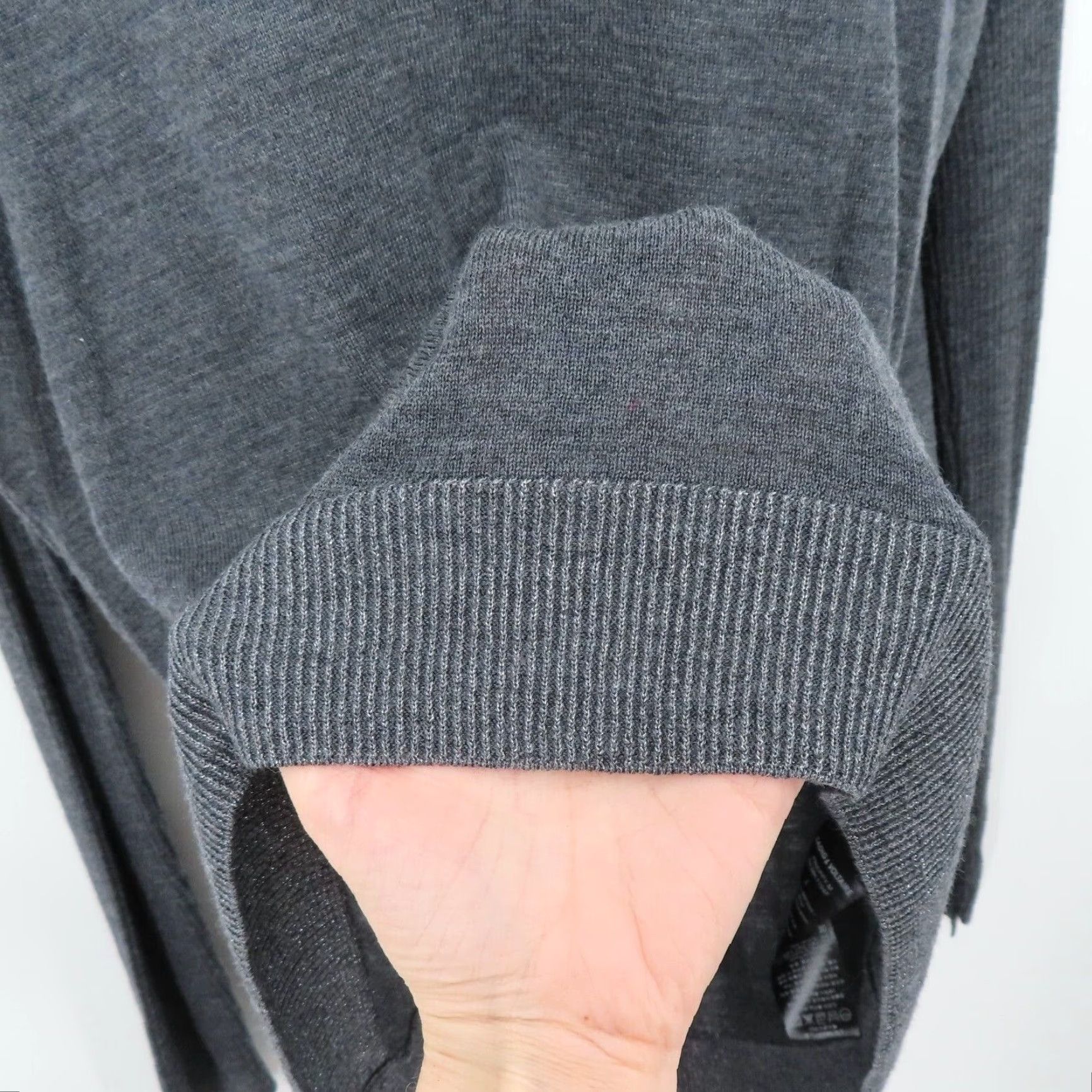Zadig & Voltaire Zadig & Voltaire Women L Large PREPPY Merino Wool Blue Gray Scoop Neck Sweater Size L / US 10 / IT 46 - 4 Thumbnail