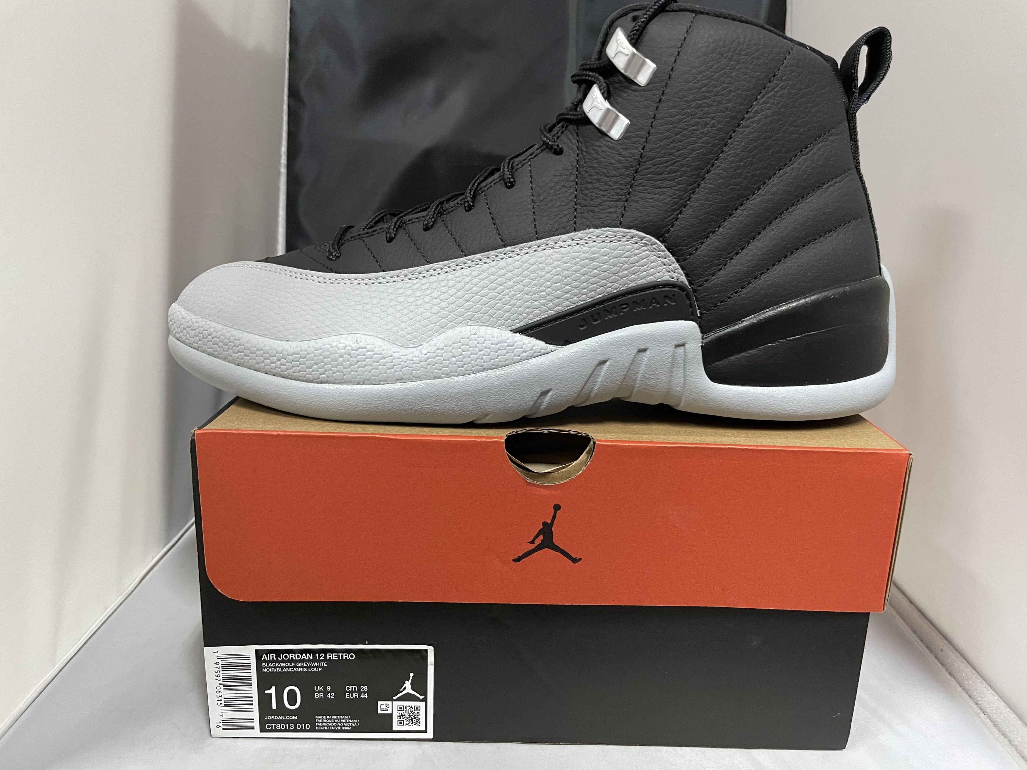 Wolf Grey Jordan 12 Retro Gris Air Jordan 12 Retro 'Black/Wolf