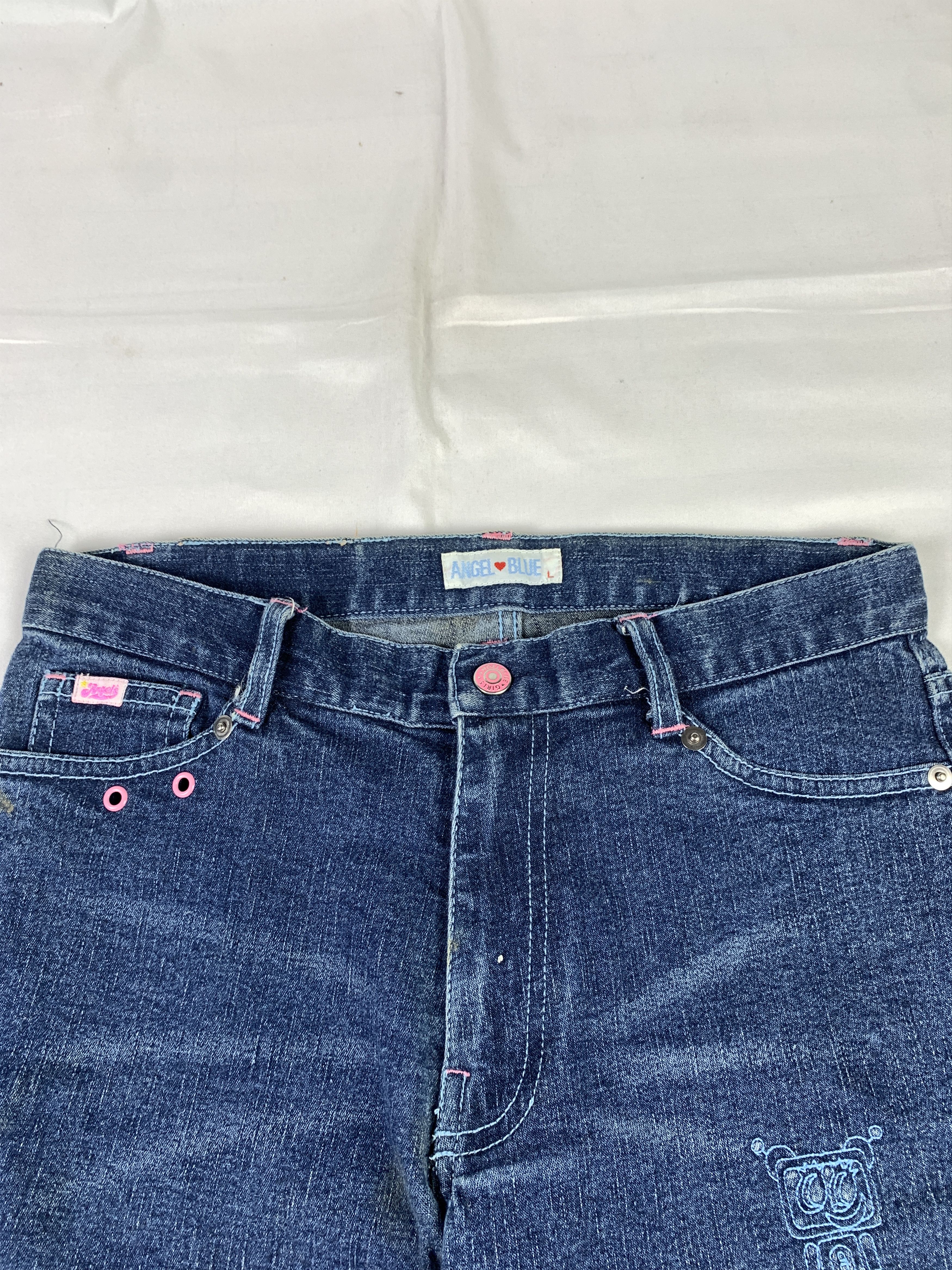 Angel Blue Angel Blue Dark Blue Embroidered Jorts (28) Size 28" / US 6 / IT 42 - 7 Thumbnail