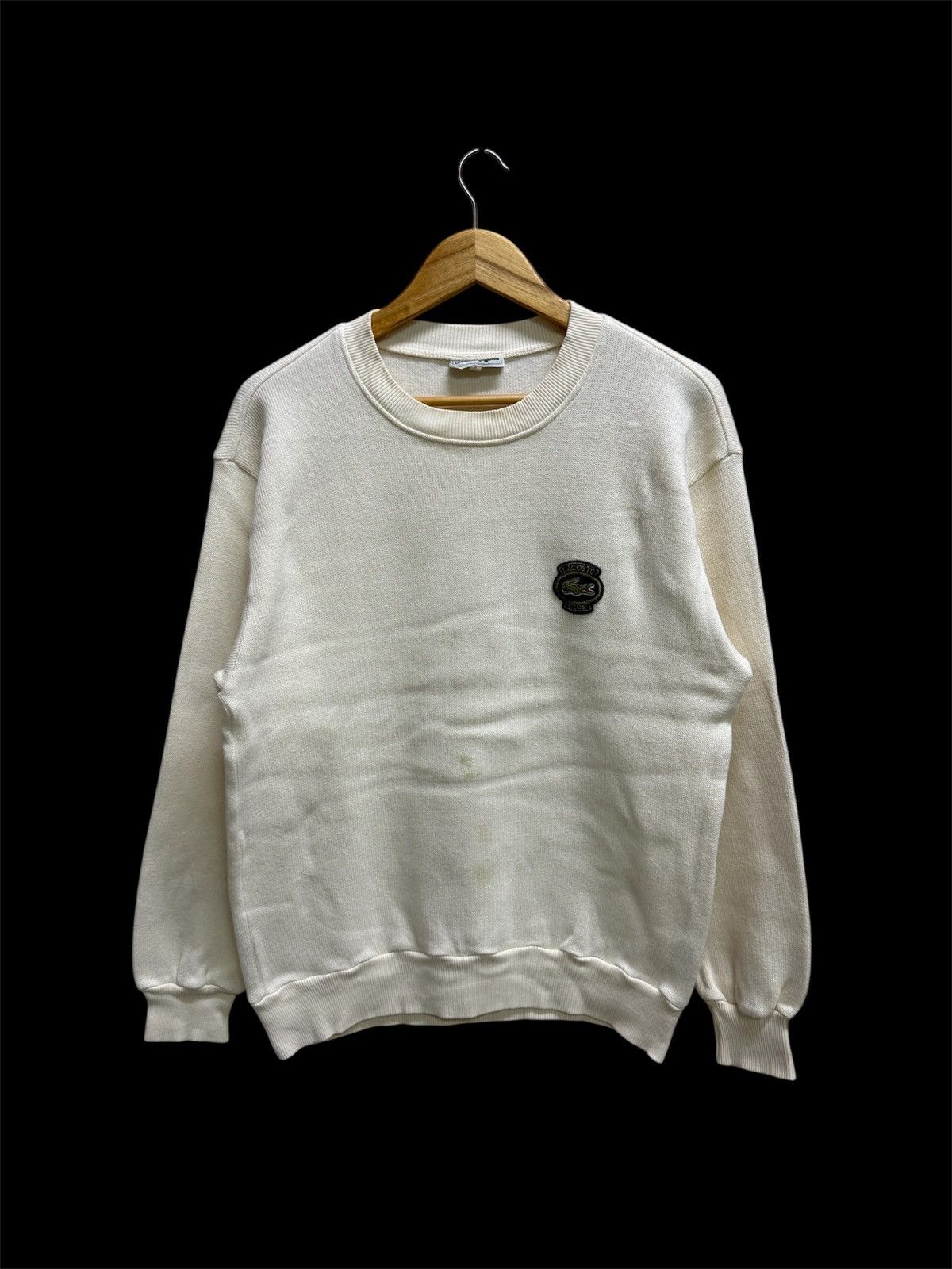 Lacoste Vintage Chemise Lacoste Chest Logo Knit Sweatshirt Size US S / EU 44-46 / 1 - 1 Thumbnail