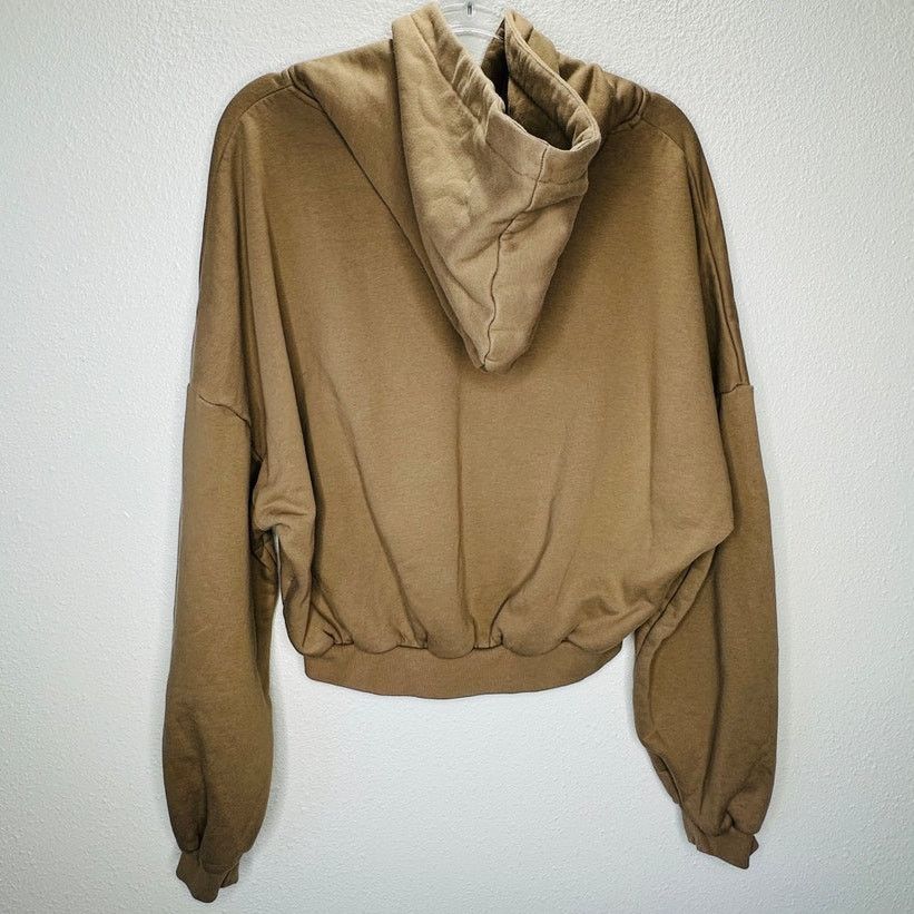 Other Popflex Taupe Kangaroo Pocket Drop Shoulder Pullover Hoodie Size S / US 4 / IT 40 - 5 Thumbnail