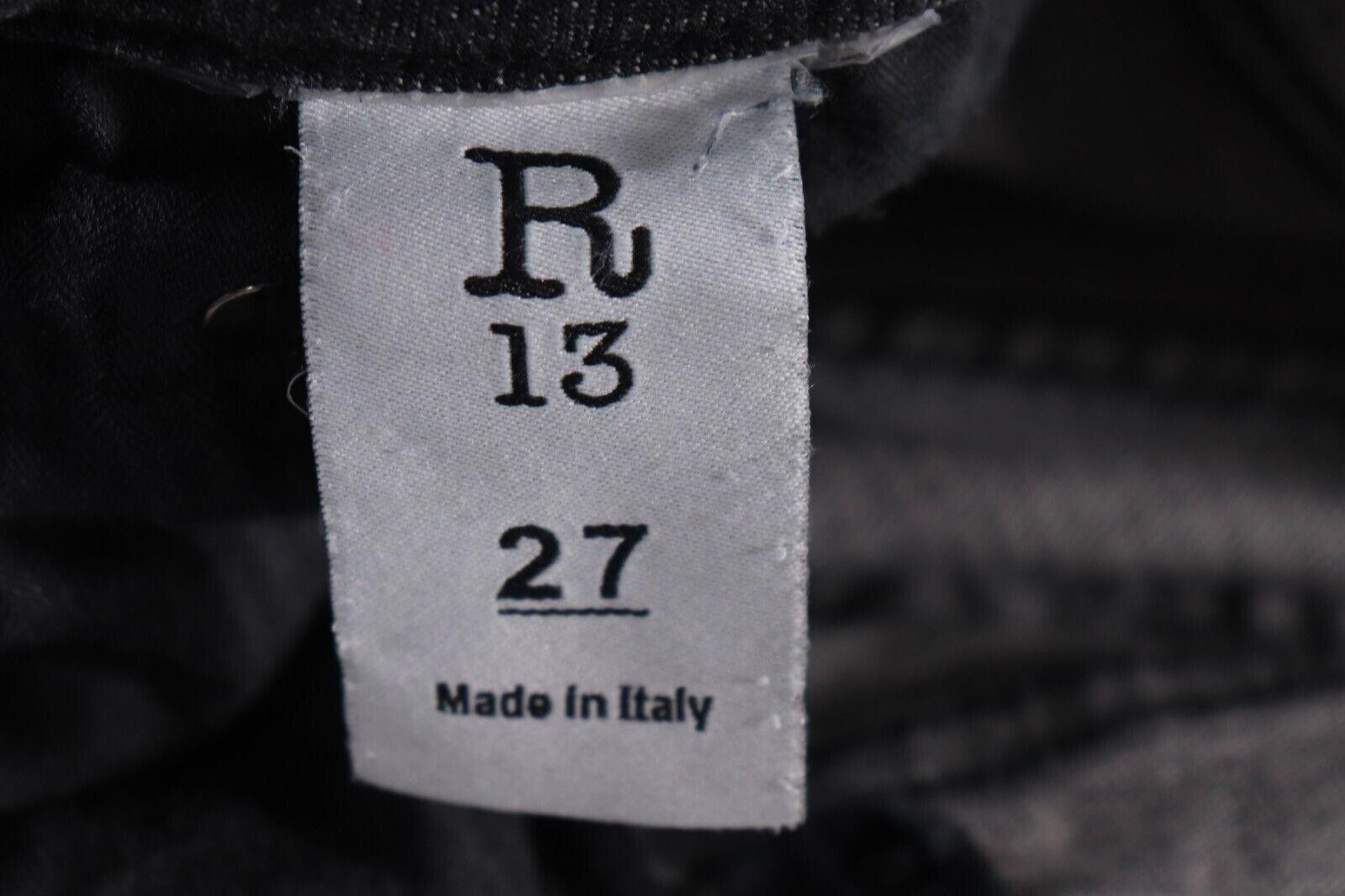 R13 R13 US27 Washed Black Mended Allison Skinny Jeans Distressed Size 27" / US 4 / IT 40 - 10 Thumbnail