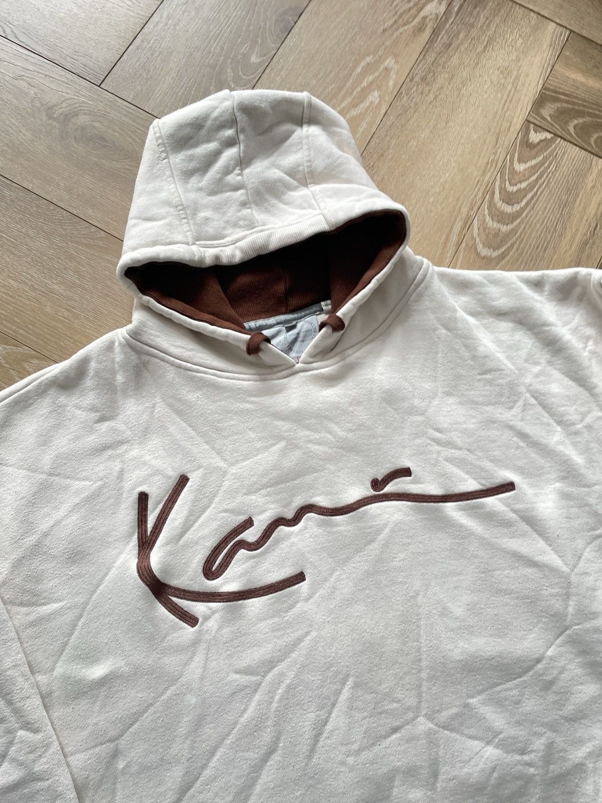 Karl Kani × Vintage Karl Kani Vintage Y2k Oversize Boxy Hoodie Sweatshirt Hiphop Size US XXL / EU 58 / 5 - 4 Thumbnail