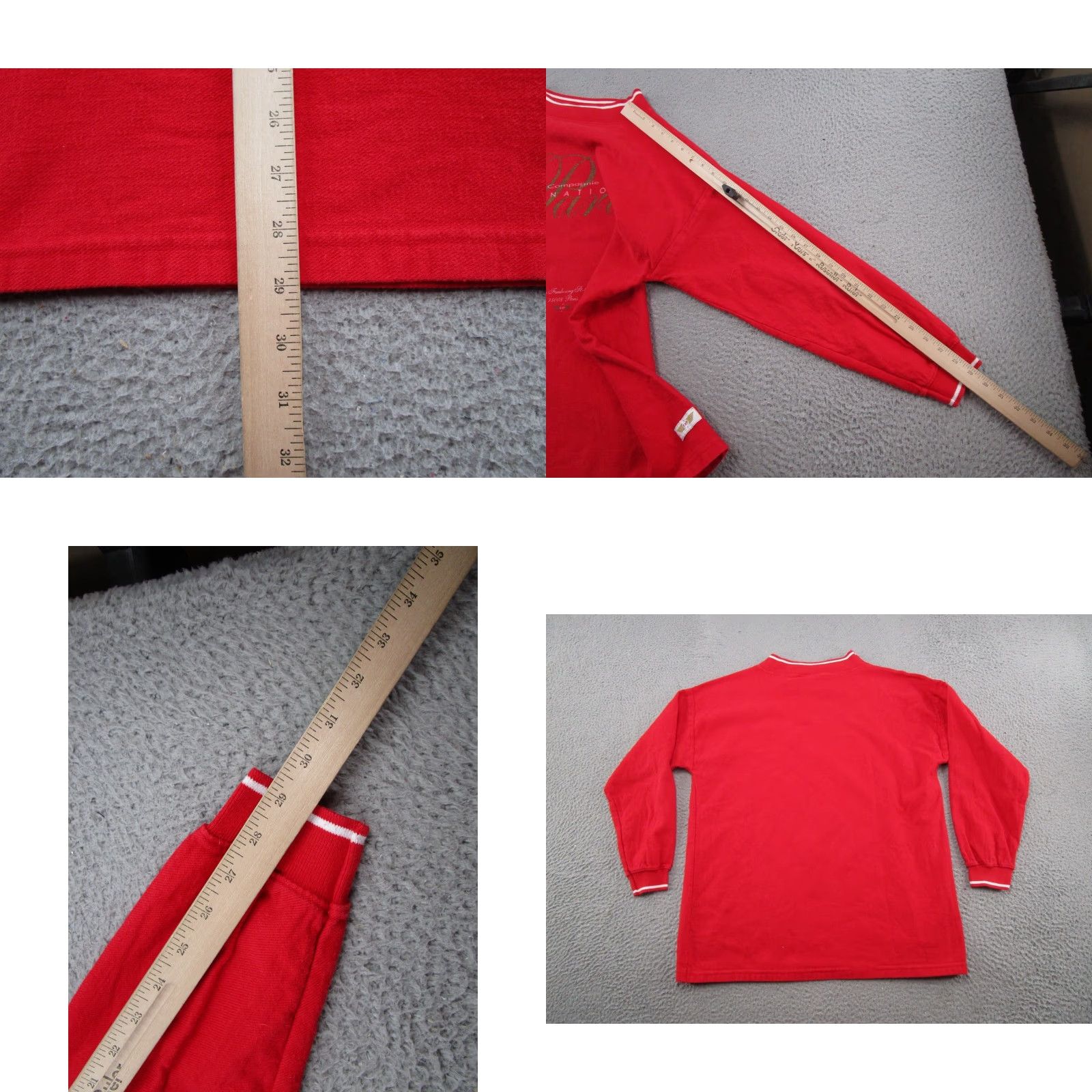 Express VINTAGE Express Sweatshirt 80s Red L Women's Casual Pullover Crew Neck Graphic Print Embroidered Oversized Activewear Size L Size L / US 10 / IT 46 - 8 Thumbnail