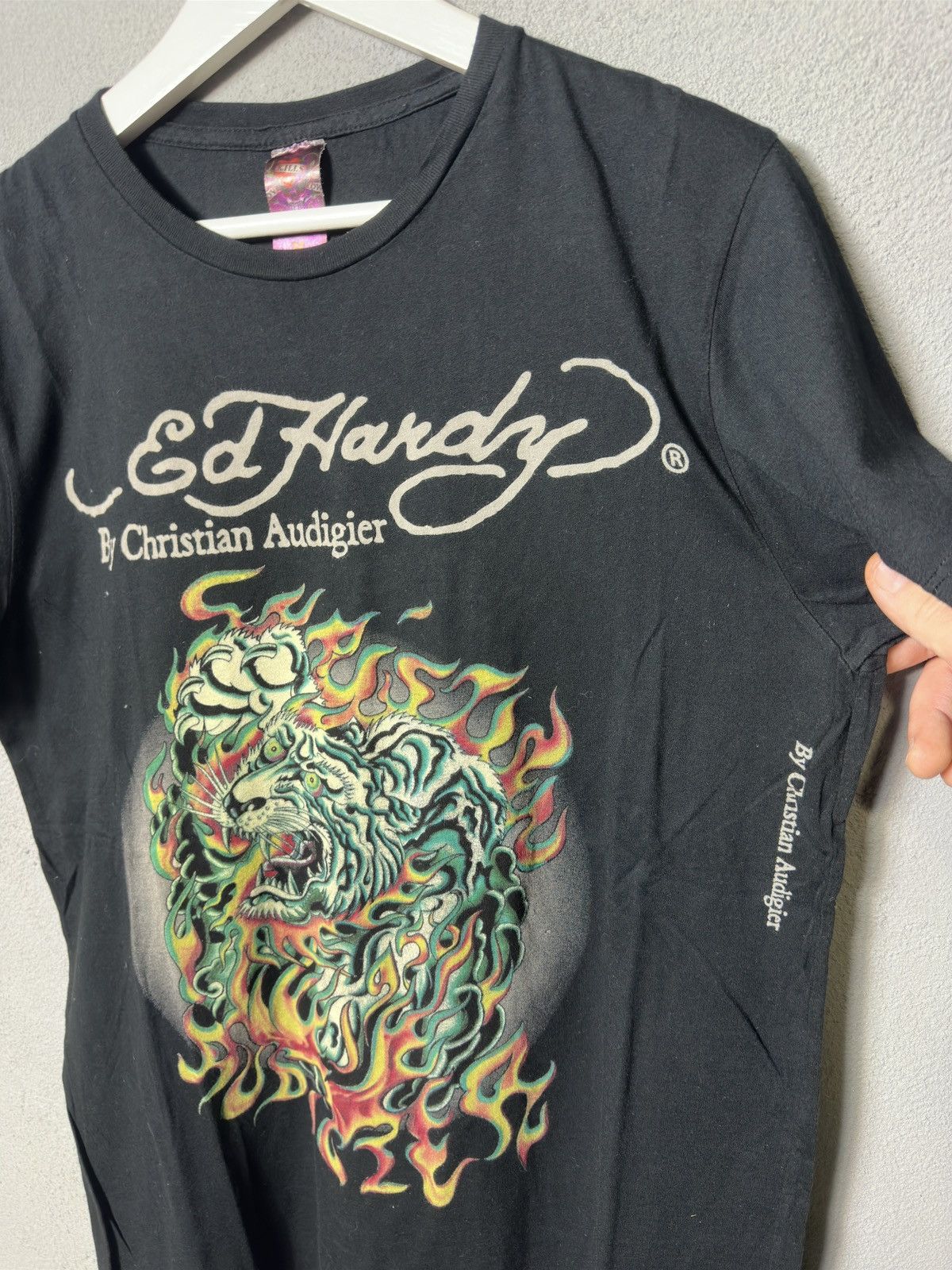 Ed Hardy × Japanese Brand Ed Hardy Crazy Y2K Tiger Grunge Cybergoth Skater Tee Shirt Size US M / EU 48-50 / 2 - 3 Thumbnail